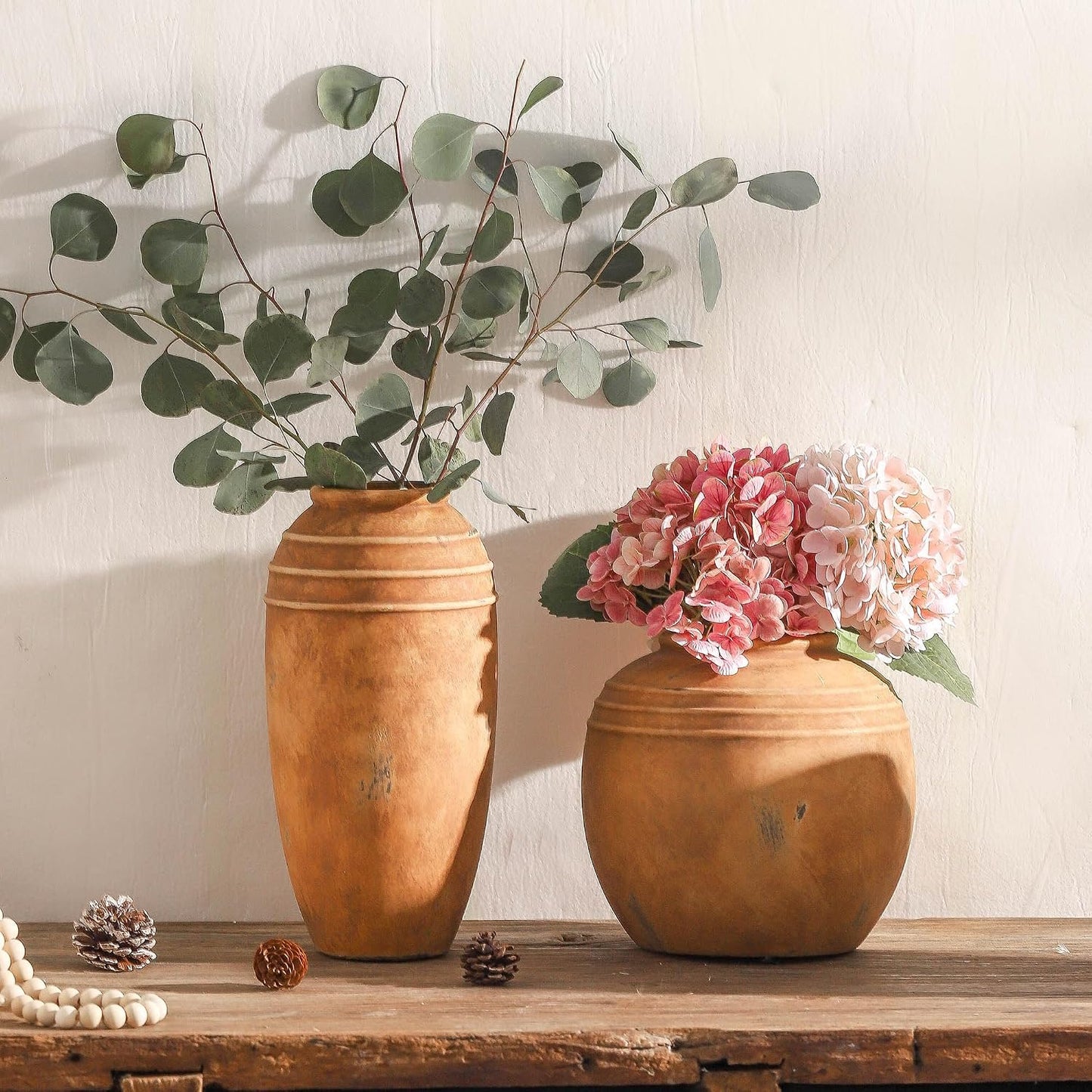 Large Ceramic Flower Vase / 101-2-12.87in / 12.87 Inch