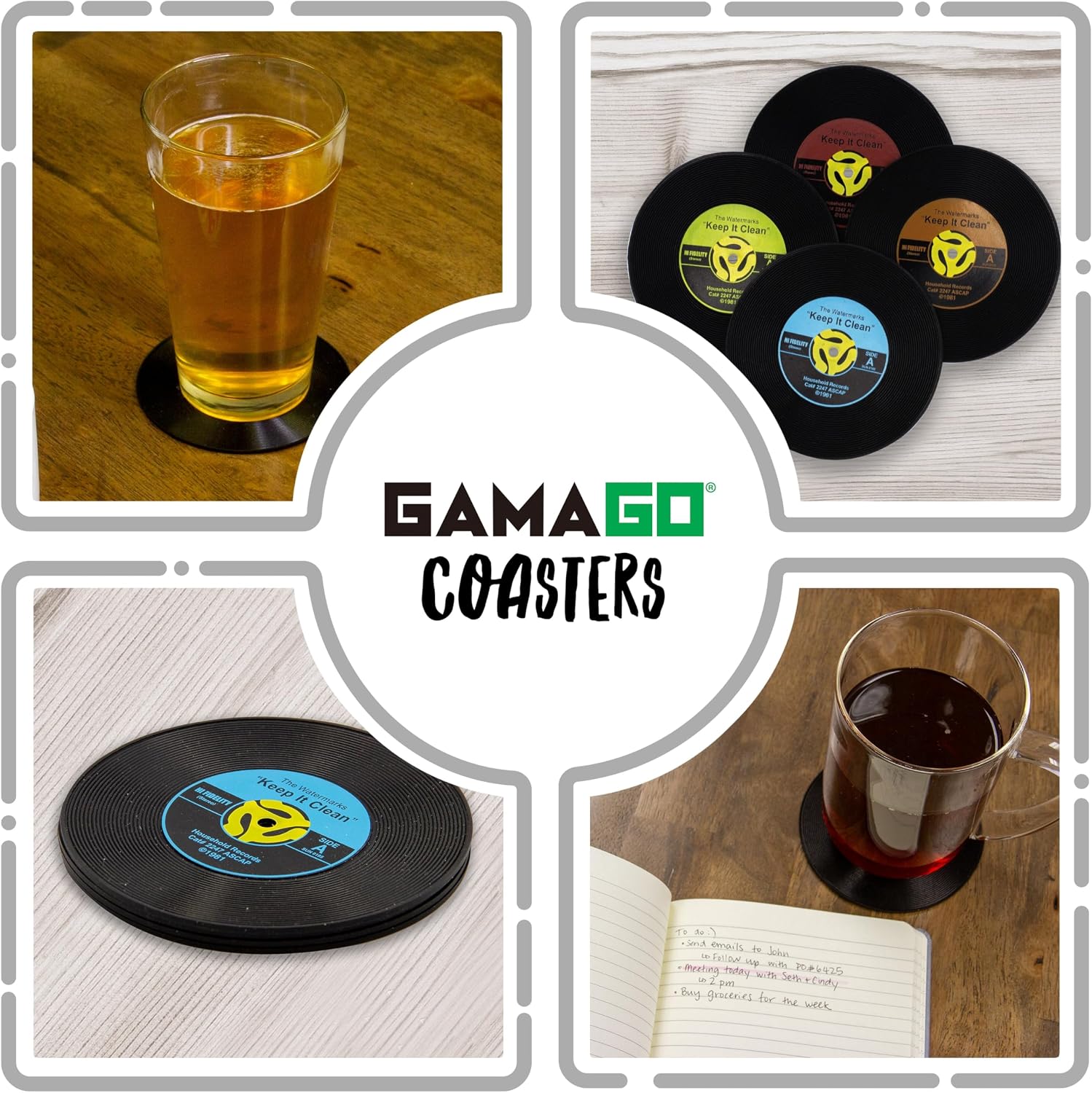 45 Record Coasters / Fun for Decorations