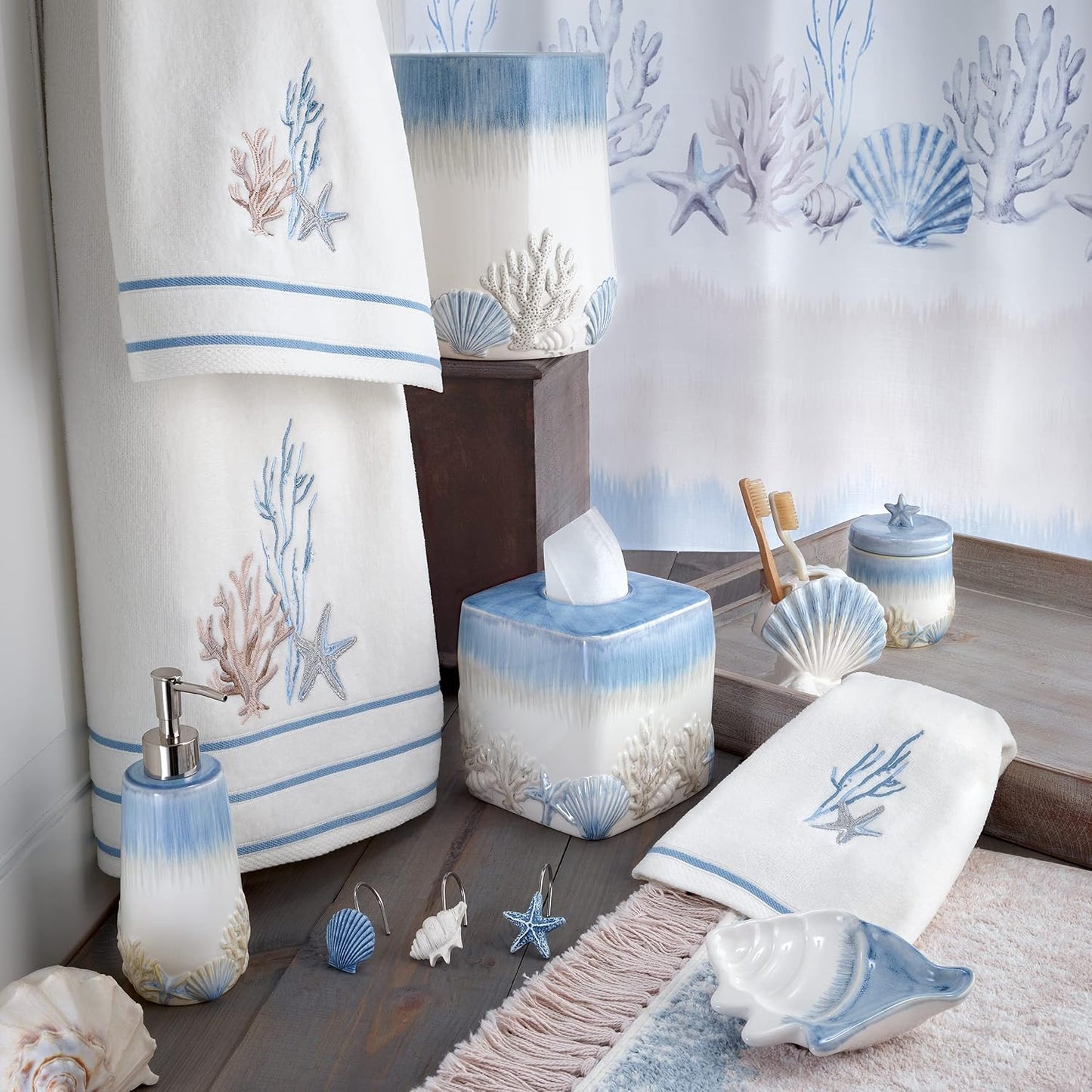 Coastal Inspired Bathroom Accessories