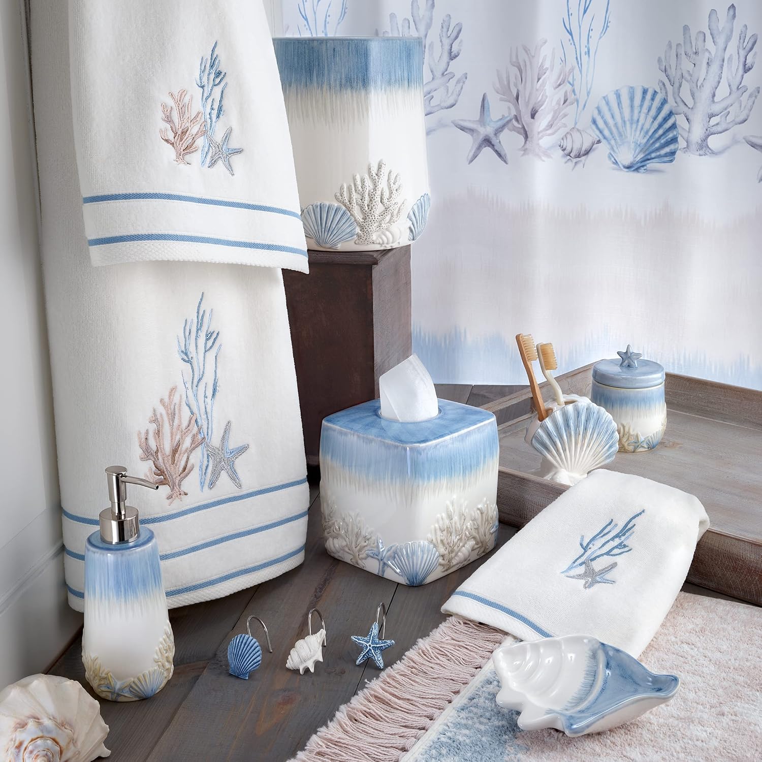 Coastal Inspired Bathroom Accessories