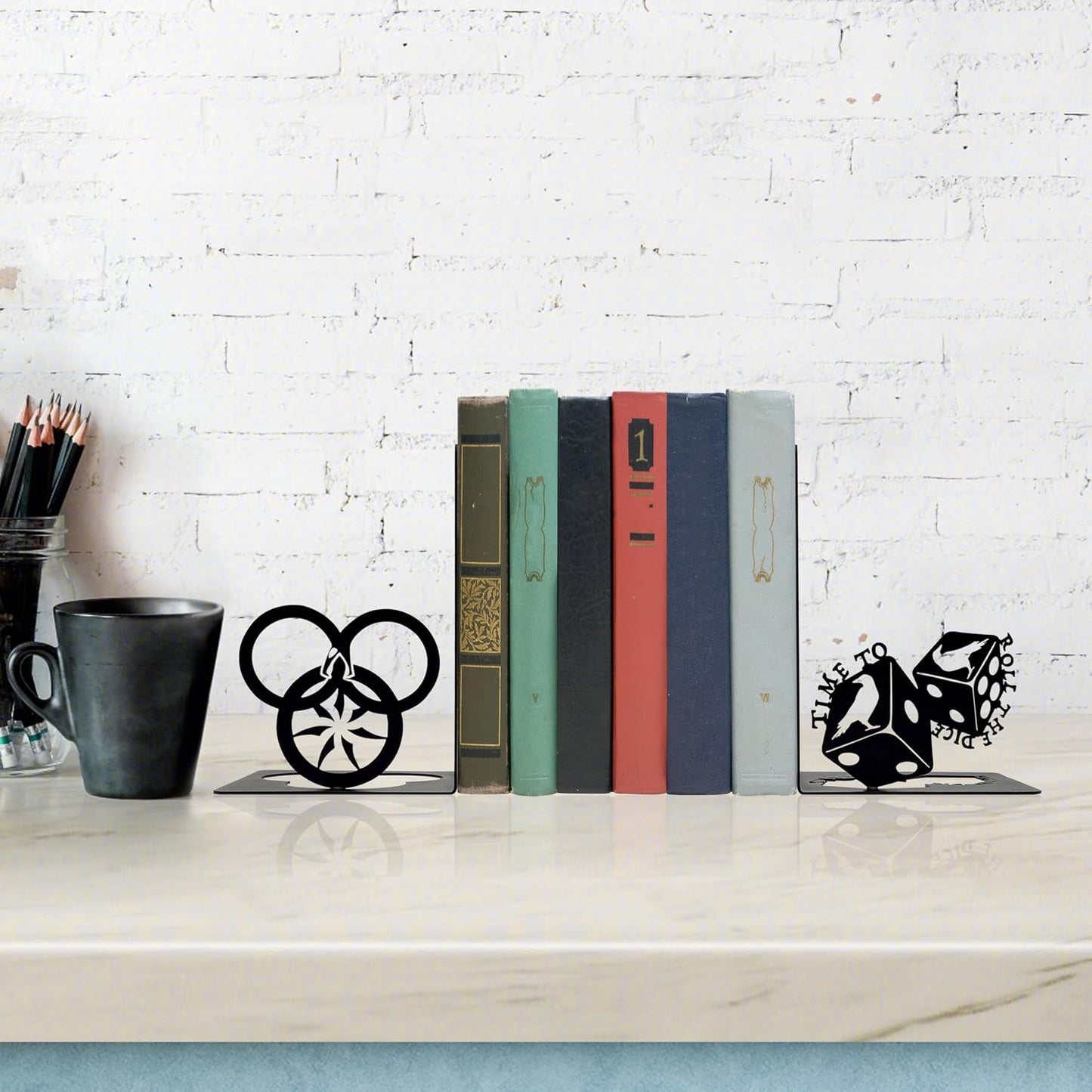 Metal Decorative Book Ends