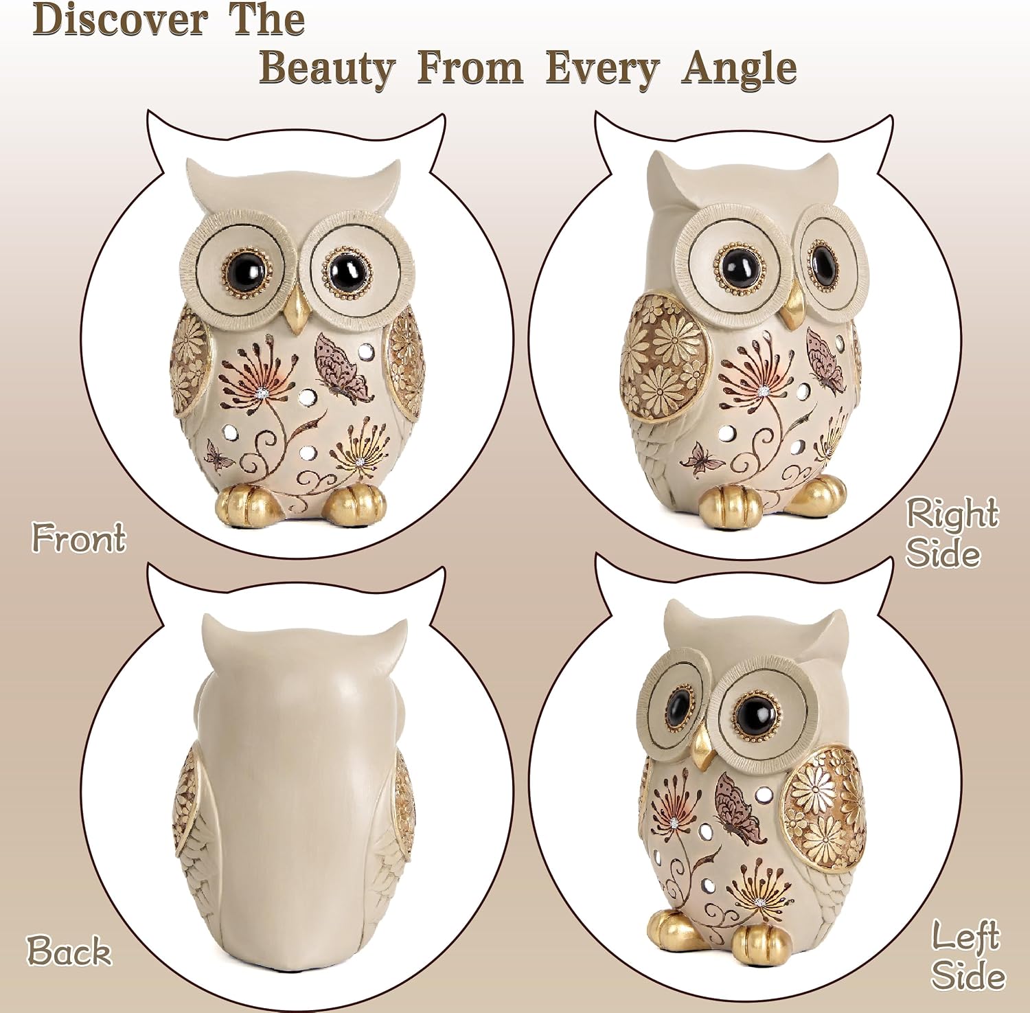 Owl Statue / Office Table and Living Rooms / Colorful