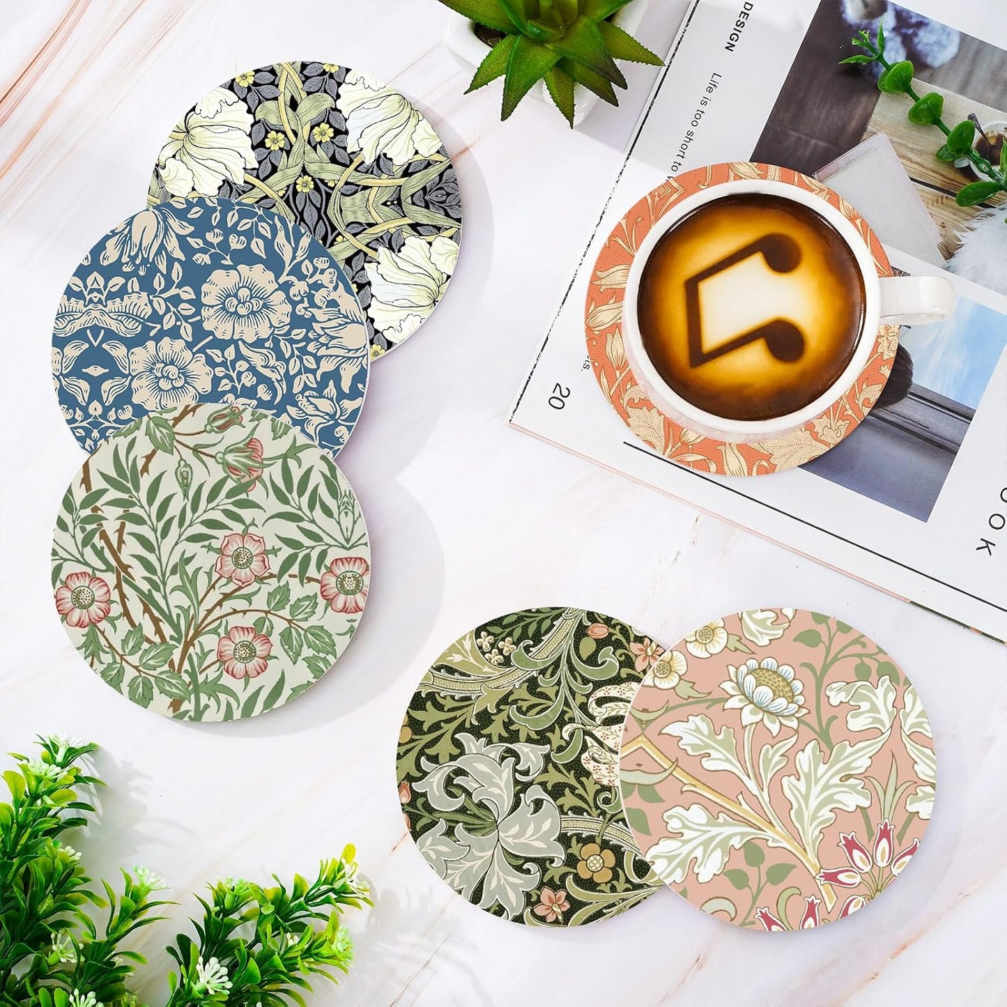 Cork Base and Metal Holder / Set of 6