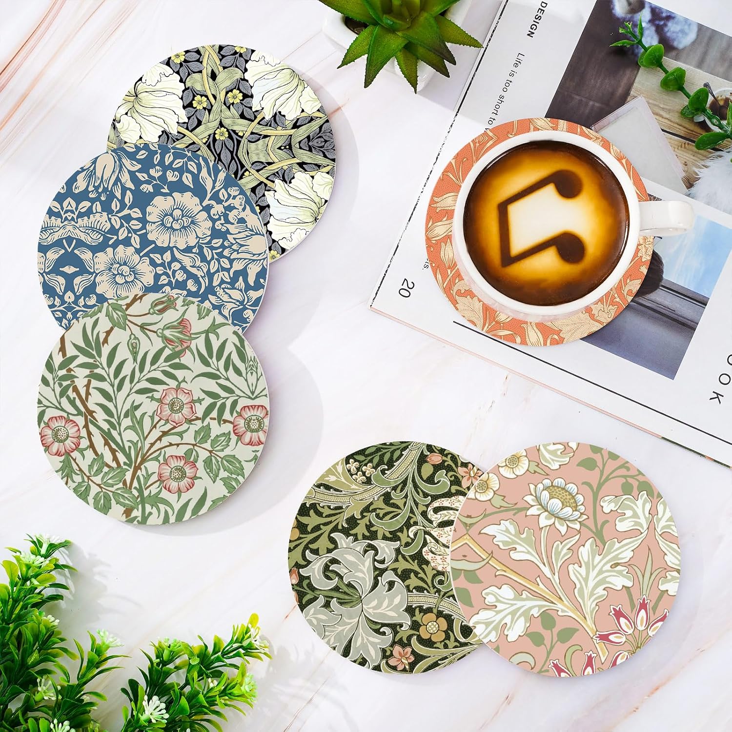 Cork Base and Metal Holder / Set of 6