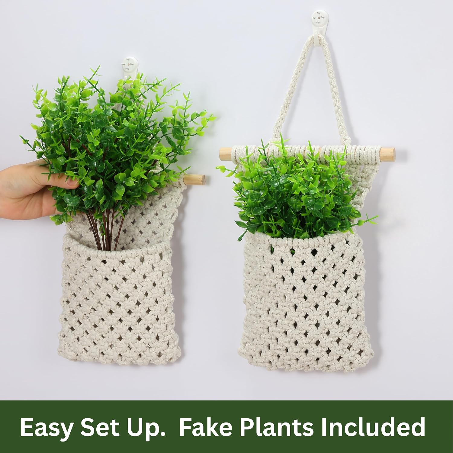 Macrame Plant Hanger / White