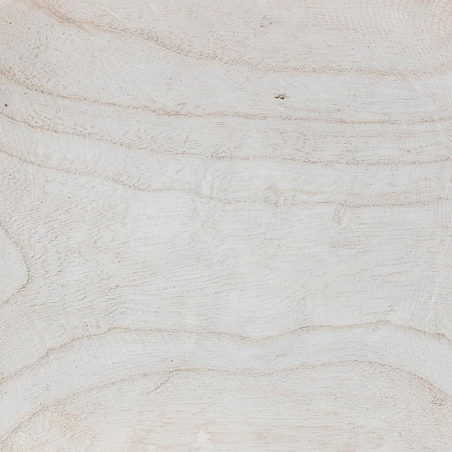 Hand-Carved Paulownia Wood Bowl / White