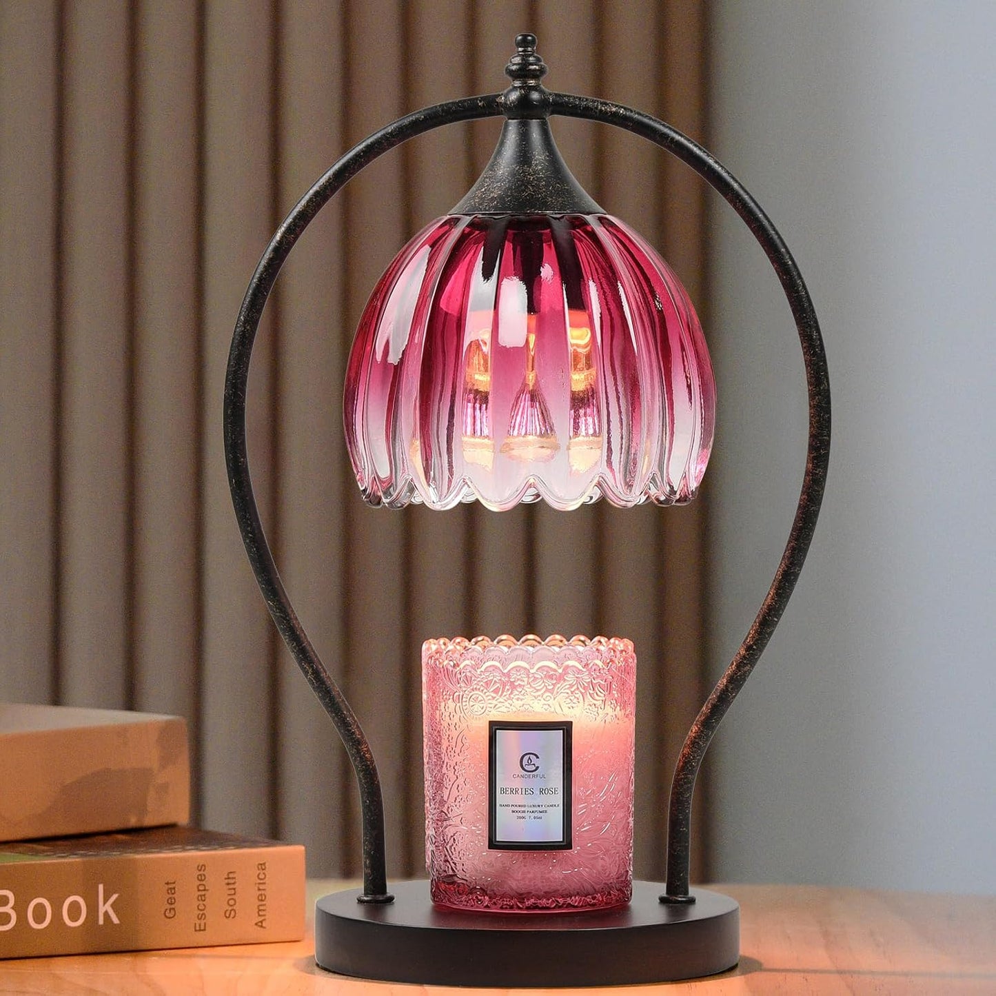 GOODBUY Candle Warmer Lamp, Dimmable Candle Warmer with Timer, Vintage Candle Wax Warmer for Jar Candles House Warming