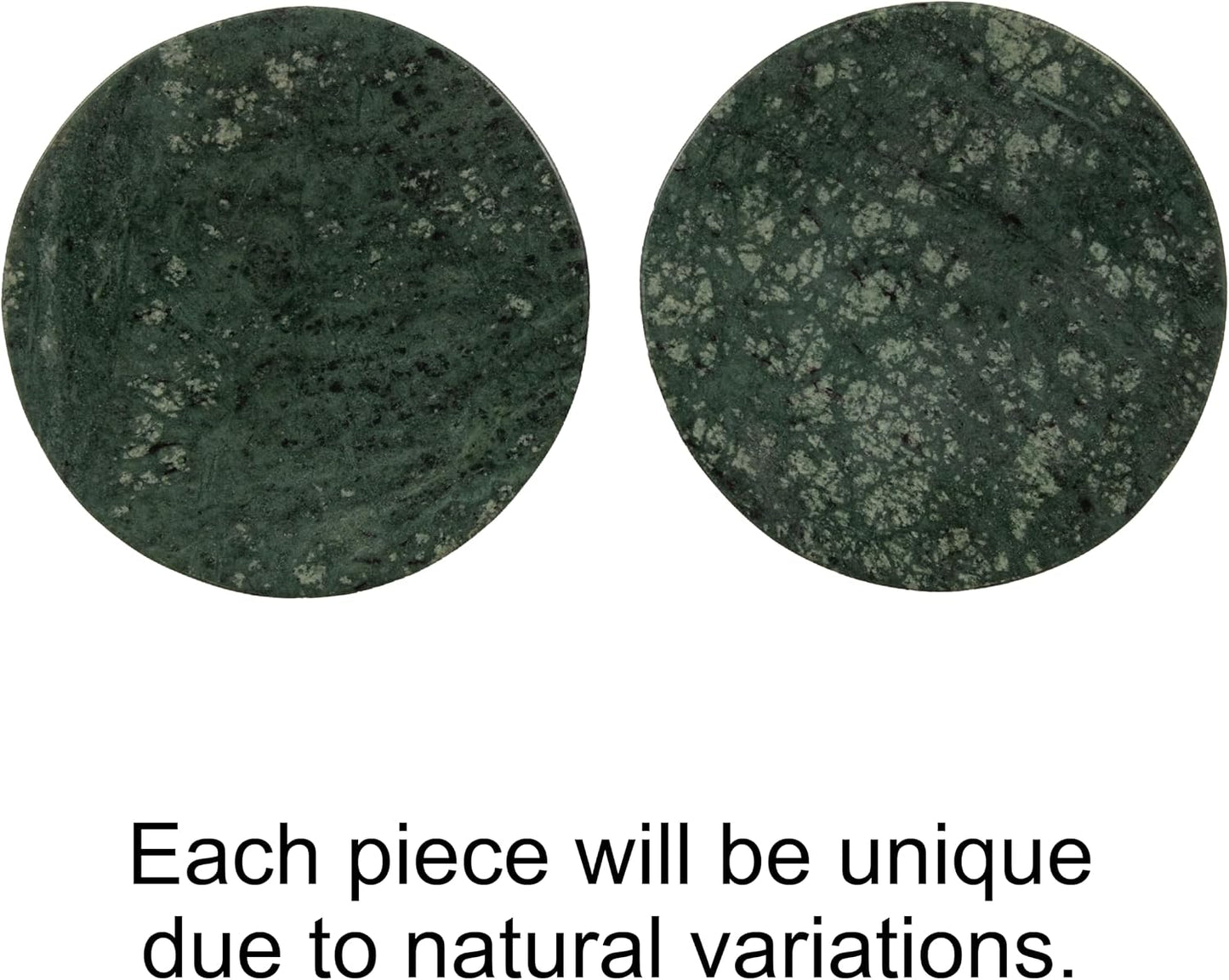 Marble Round Soapdish / Green