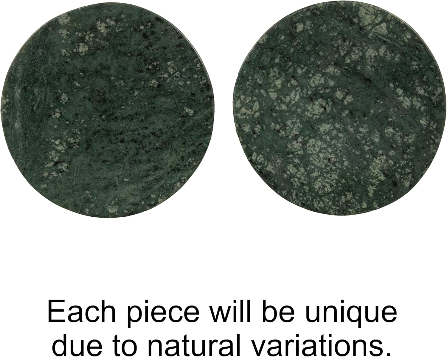 Marble Round Soapdish / Green