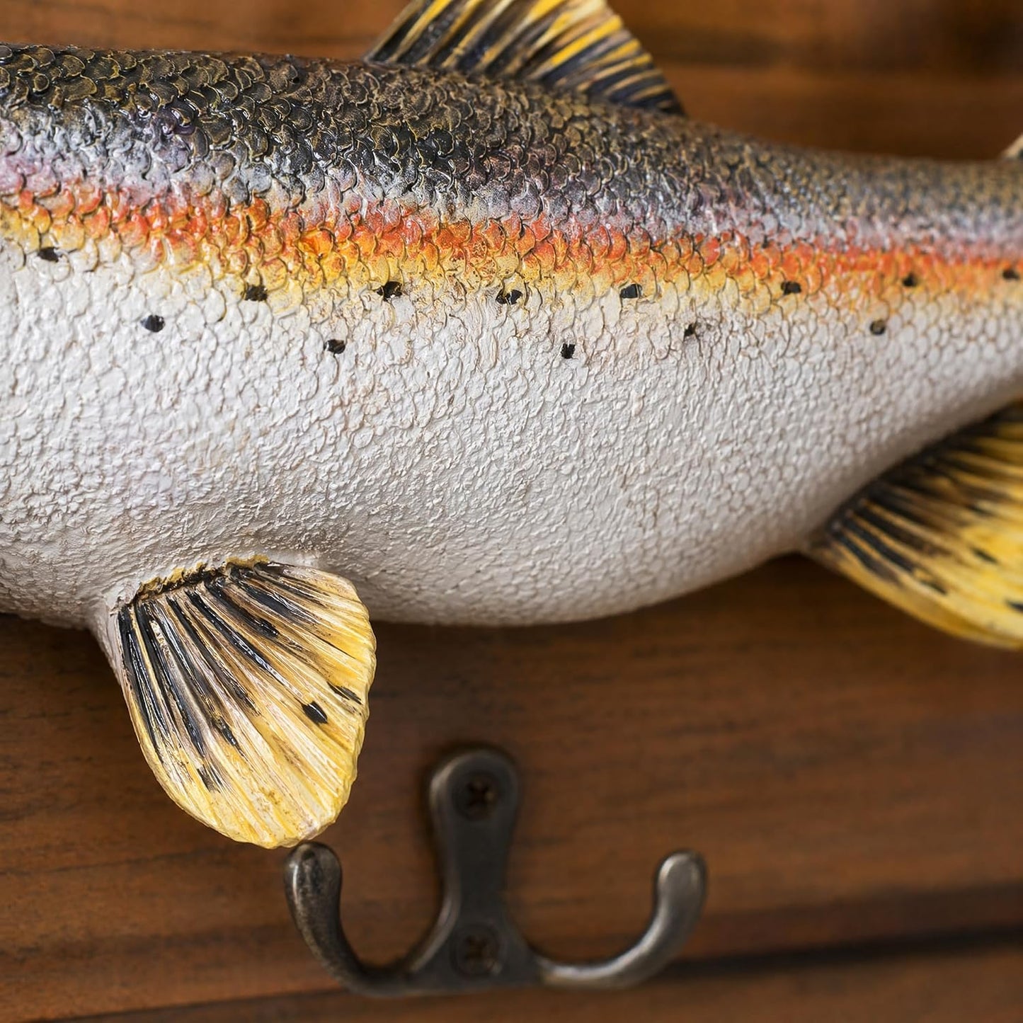 3 Hooks / Mounted Fish Decorative Key Holder and Coat Rack