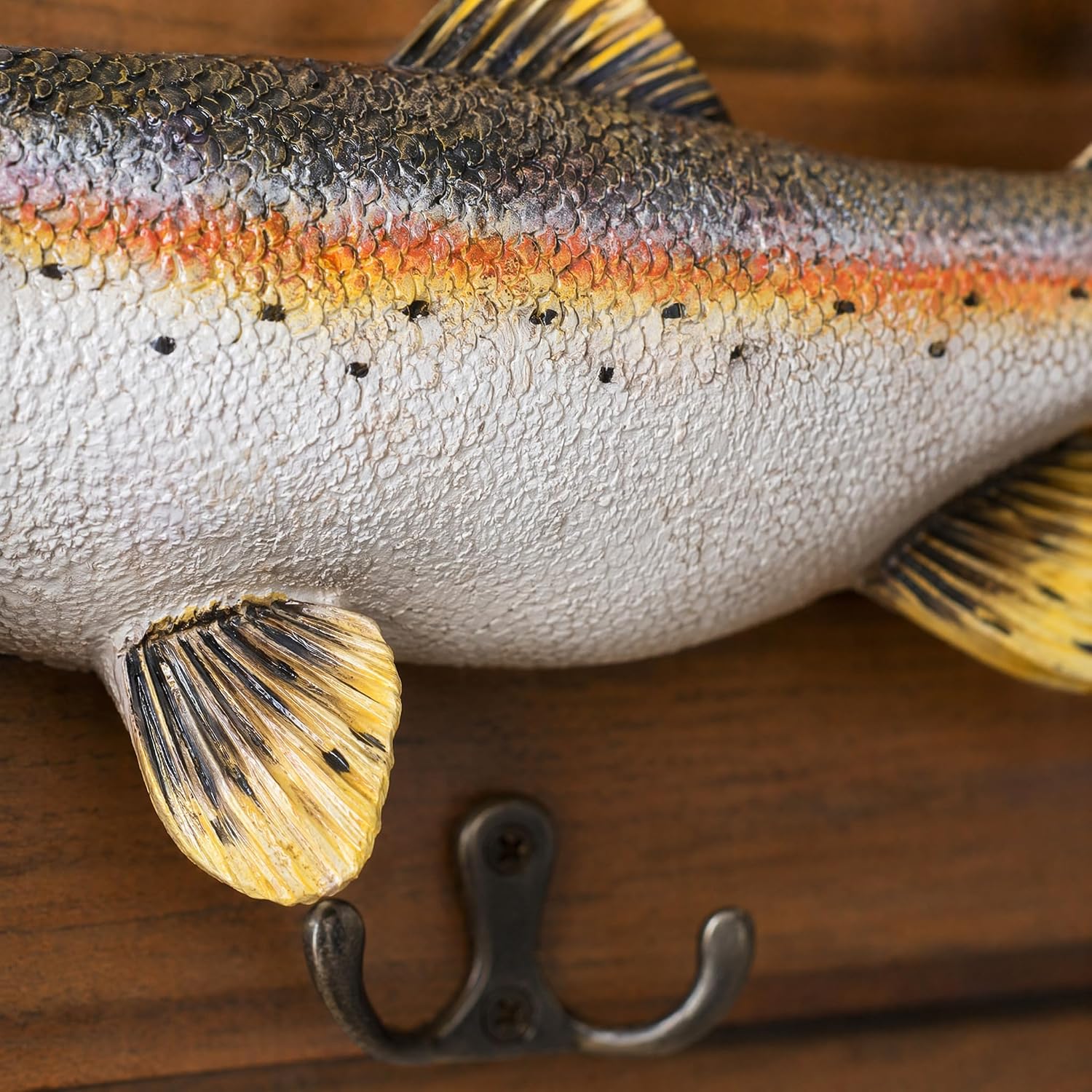 3 Hooks / Mounted Fish Decorative Key Holder and Coat Rack