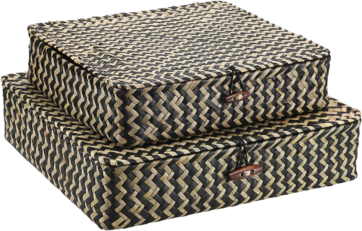 Woven Storage Basket / Small+large / Black