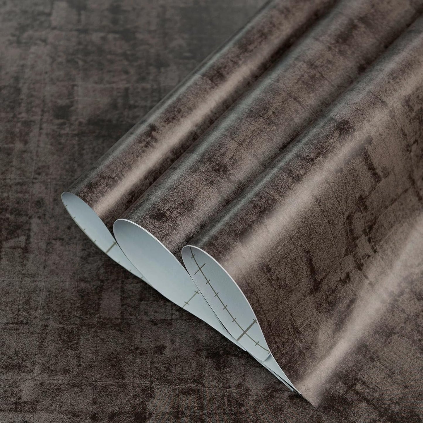 Industrial Style Wallpaper Extra Wide Concrete Wallpaper Grey Black / 31.5 x 157 / Black Grey