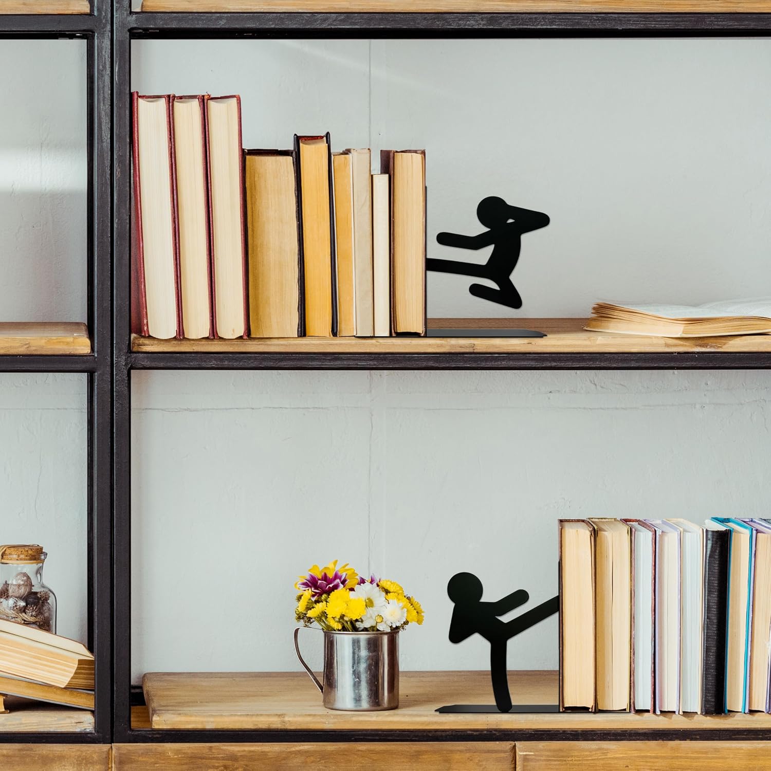 Unique Metal Bookends / Reading Decor & Idea Gift for Book