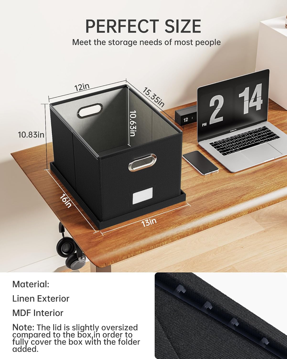 File Organizer / Hanging File Organizer / Black