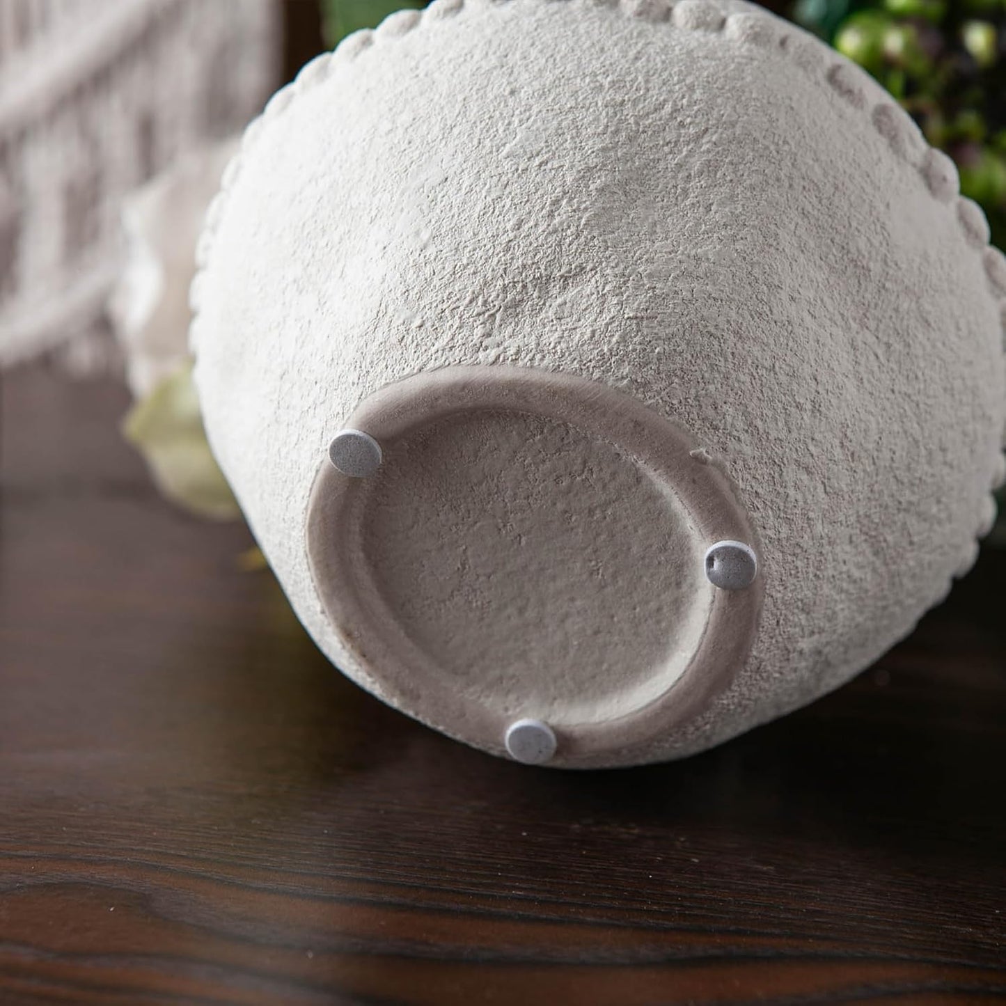 Rustic Ceramic Vase / White - Small
