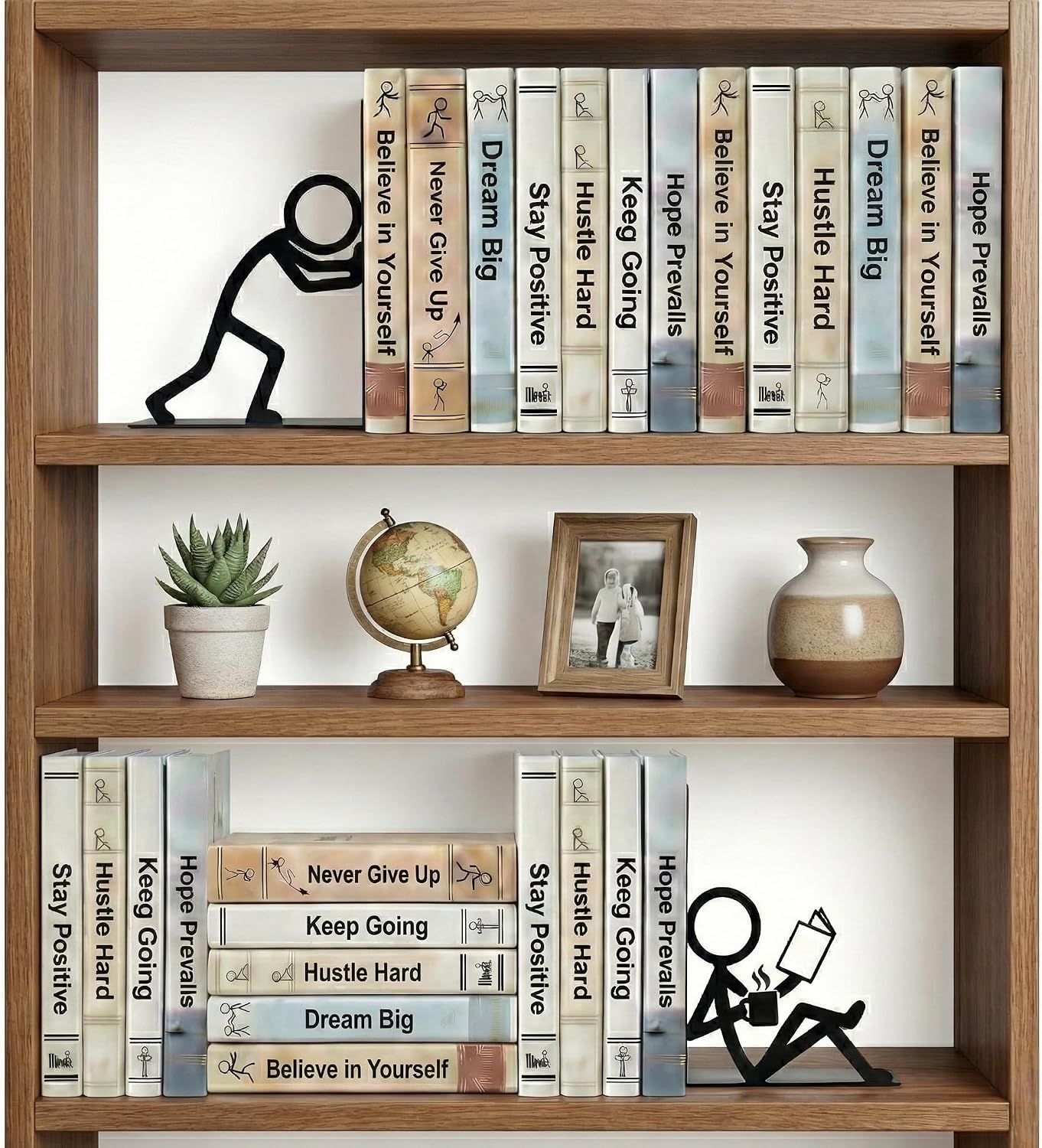 Metal Bookends / Book Ends / People