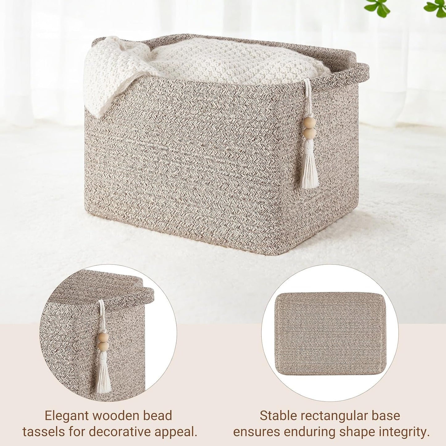Woven Storage Basket / Brown