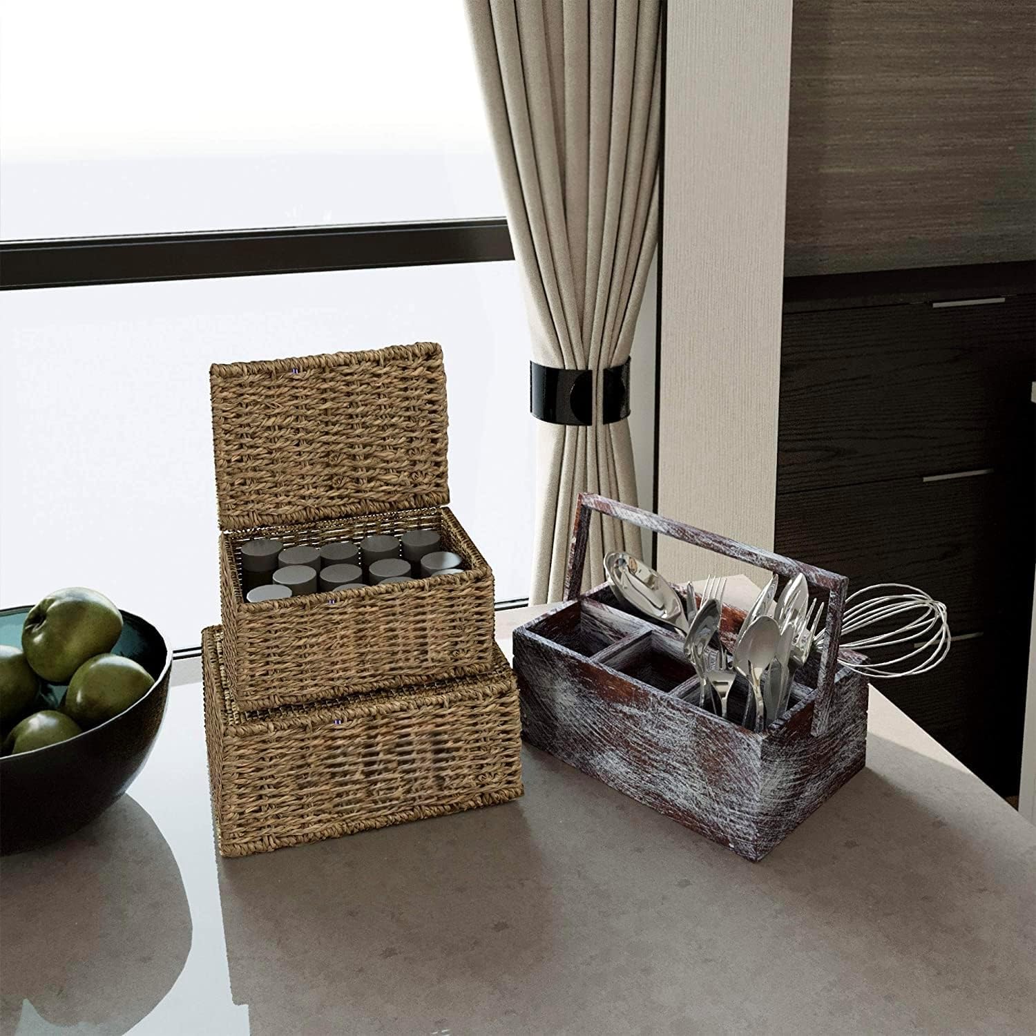 Seagrass Strorage Basket / Woven Gift Basket and Hamper