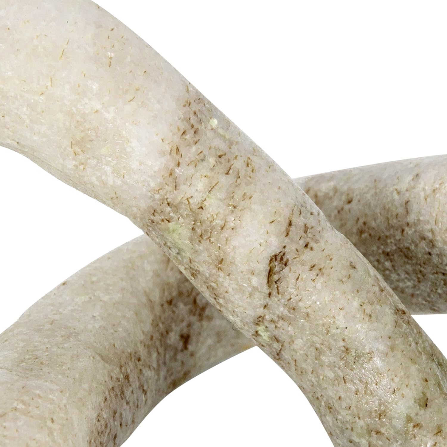 Creative Co-Op Modern Decorative Marble Link Knot / Beige