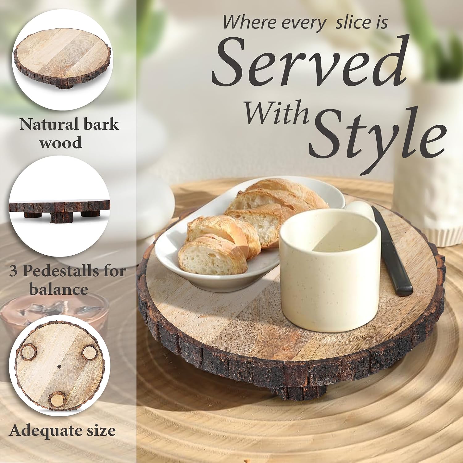Mango Wood Pedestal Stand