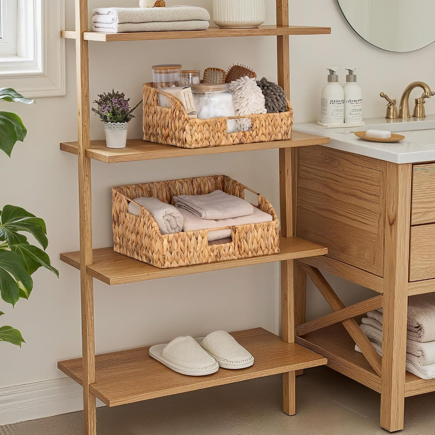 Pantry Organizers / Water Hyacinth Baskets / Natural