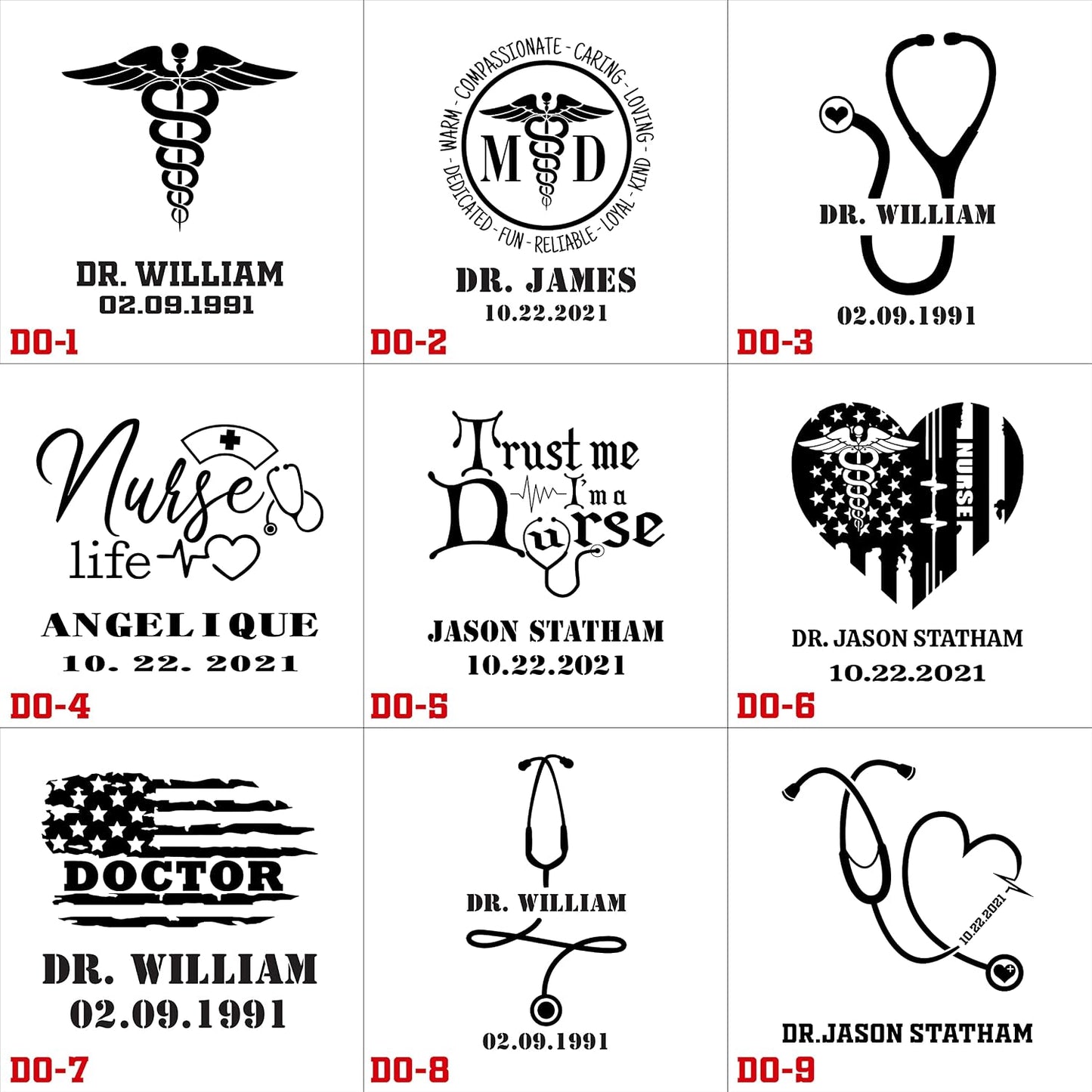 Personalized Doctor Gifts for Women, Men - Handmade Accessories Desk Organizer with Rotating Phone Stand, Watch Holder