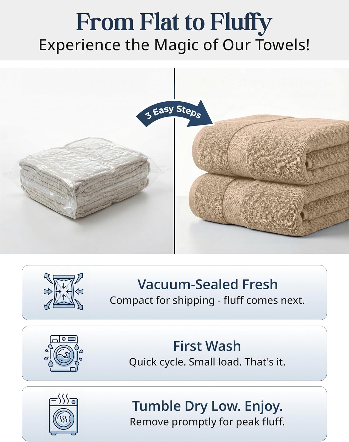 LANE LINEN Towel Set Quick Dry 100% Cotton 16 Piece Soft Absorbent - Taupe | Towels And Washcloths - Ring-Spun