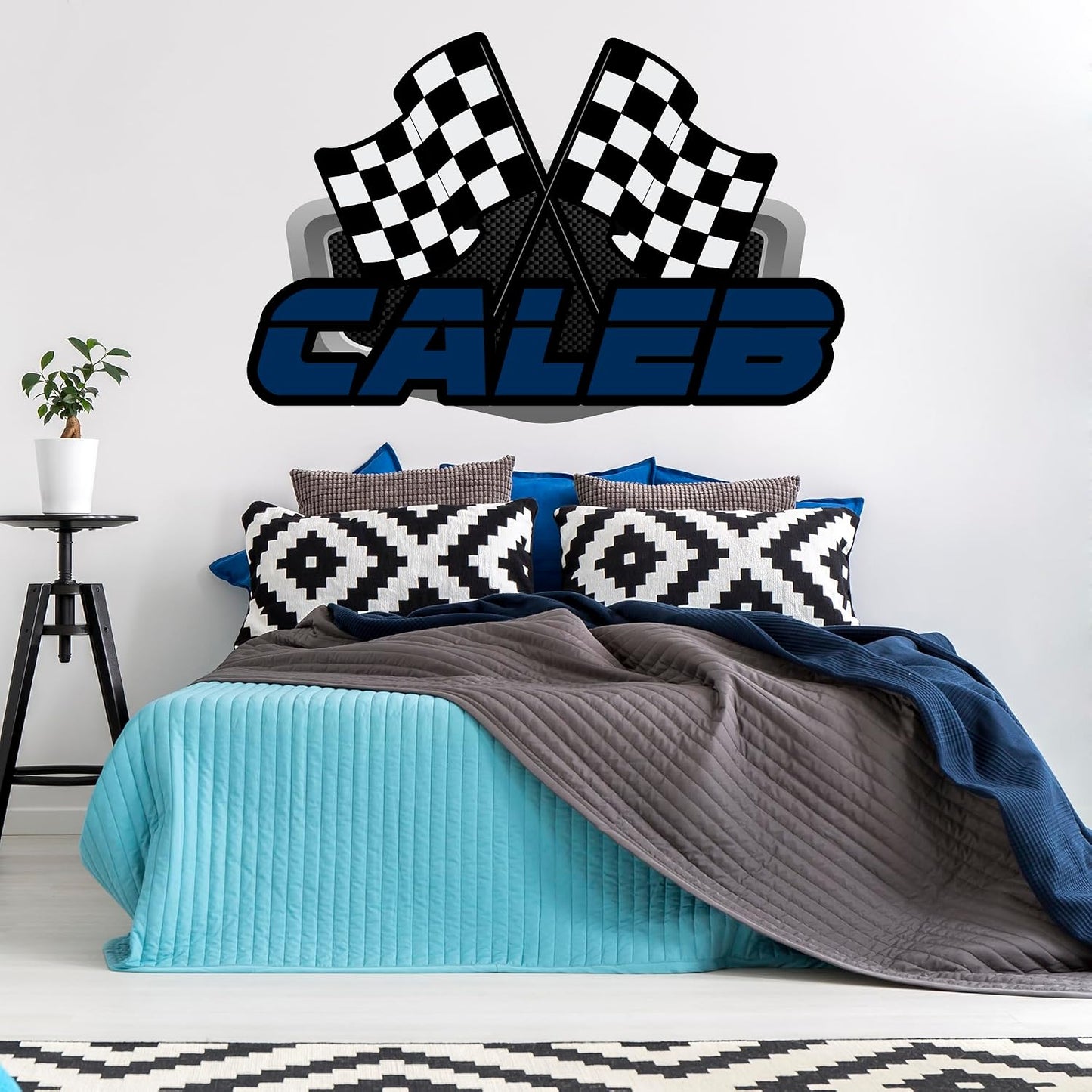 Racing Wall Decal Sticker Art