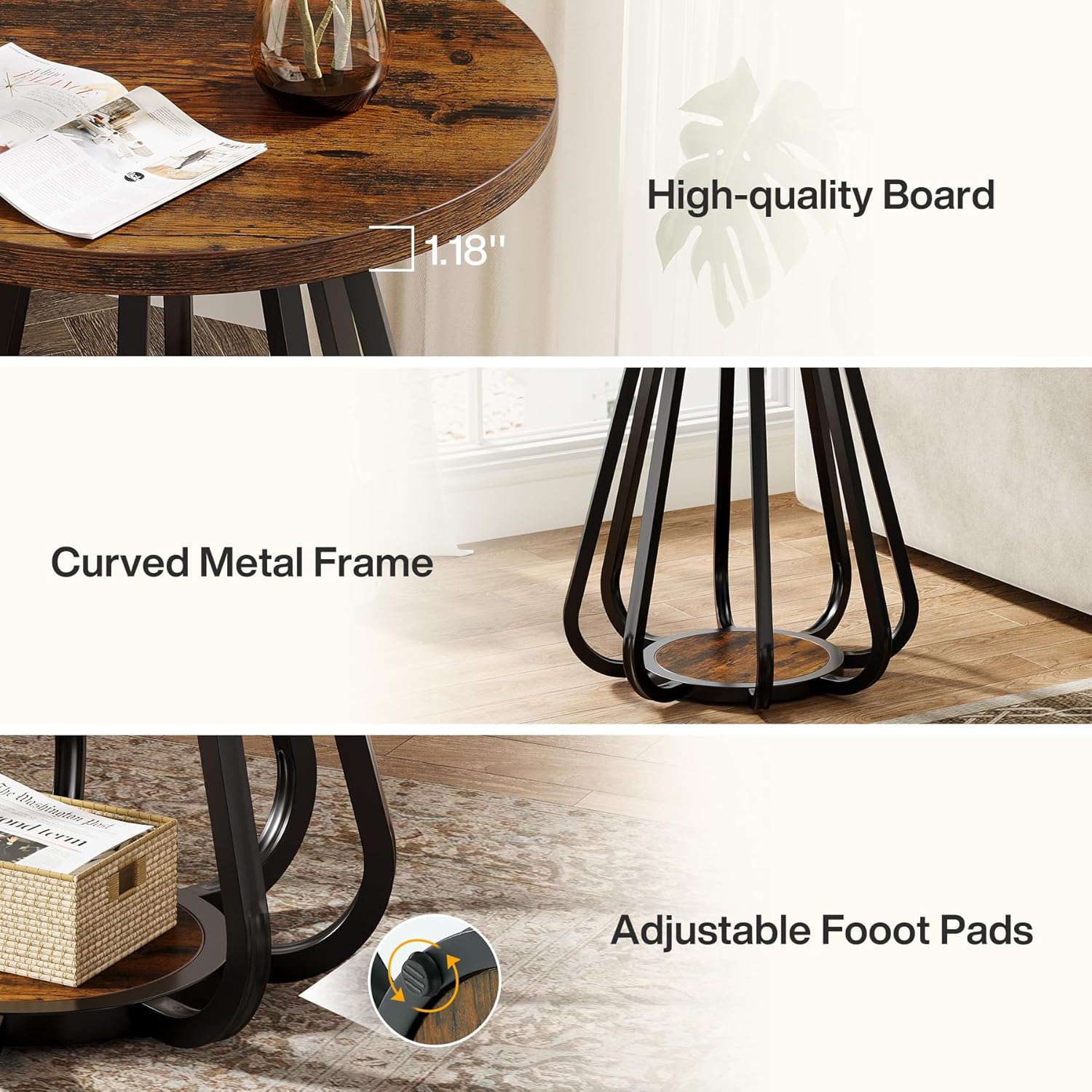Metal Frame and Lower Shelf
