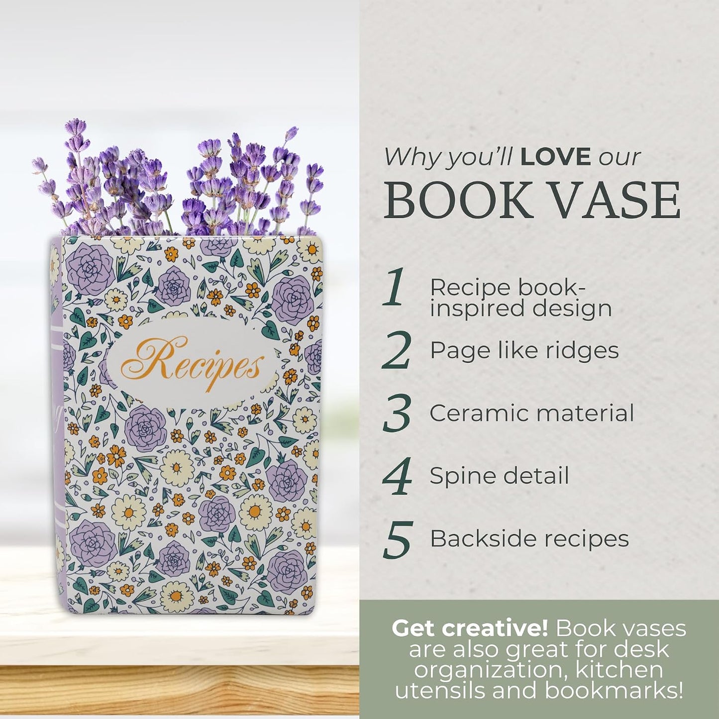 Purple Ceramic Vases / Purple Floral Recipe
