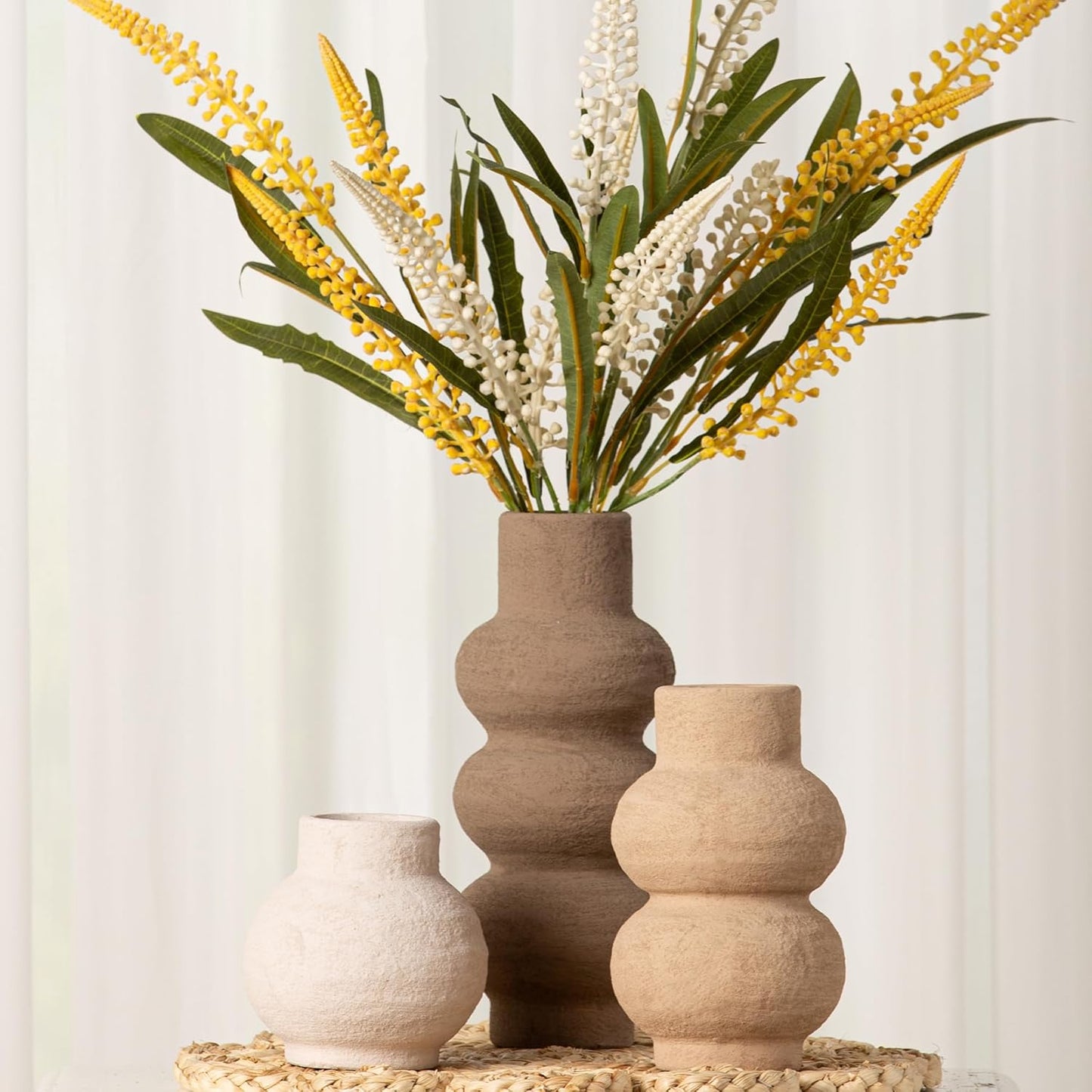 Ceramic Vase Home Table Decor / 11-classic / Set of 3