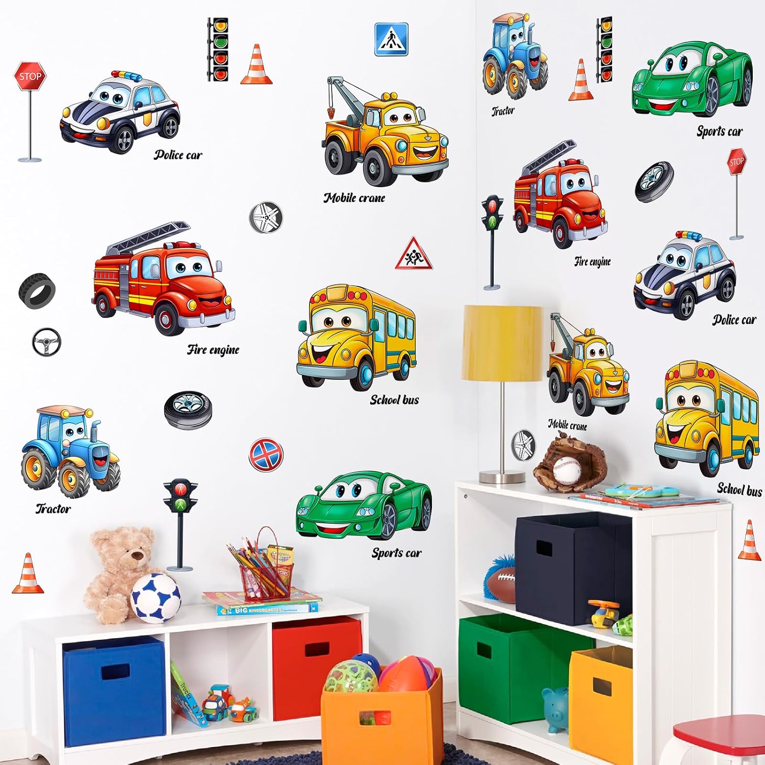 Cartoon Car Wall Stickers