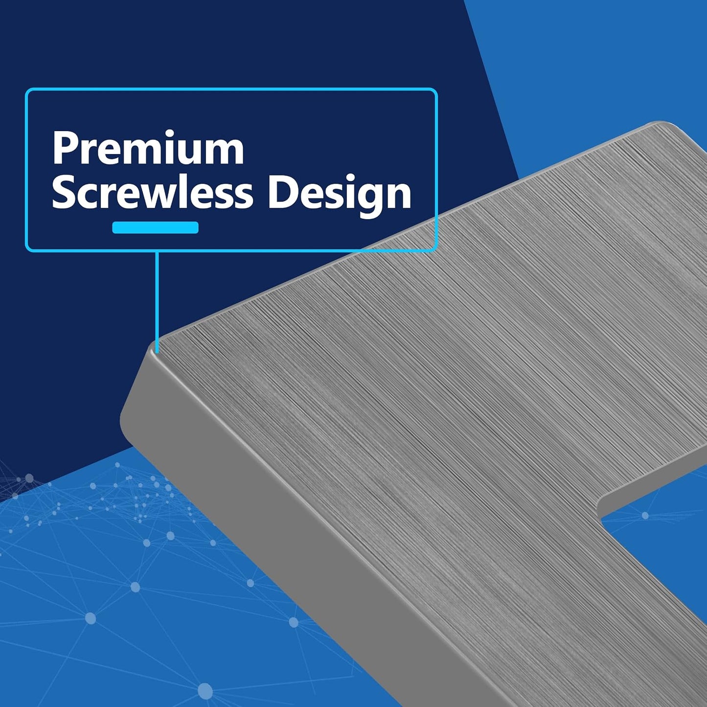 LIDER Decorator Switch Cover, Screwless Wall Plate, Mid-Size 1-Gang | 10-Pack, Brushed Gray, Polycarbonate