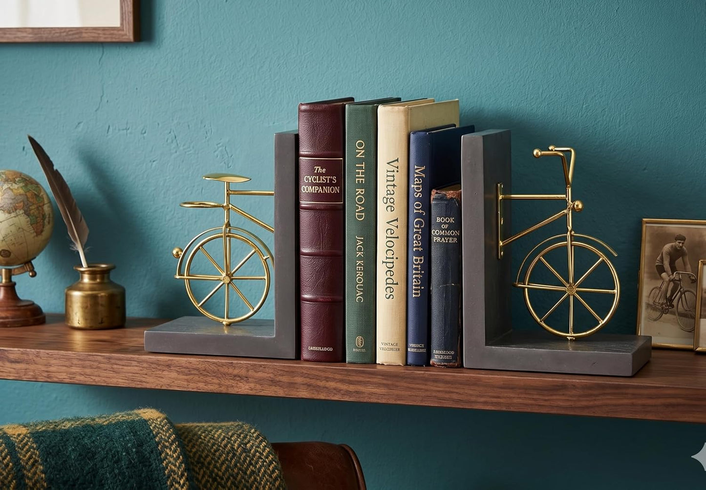 Handcrafted Distressed Wood & Metal Book
