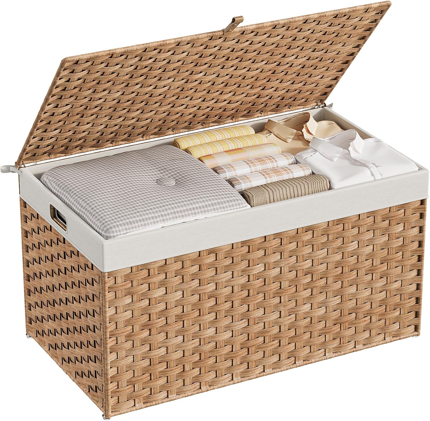 42.3 Gallon Wicker Basket / Natural / 29.9"L x 17.7"W x 18.1"H