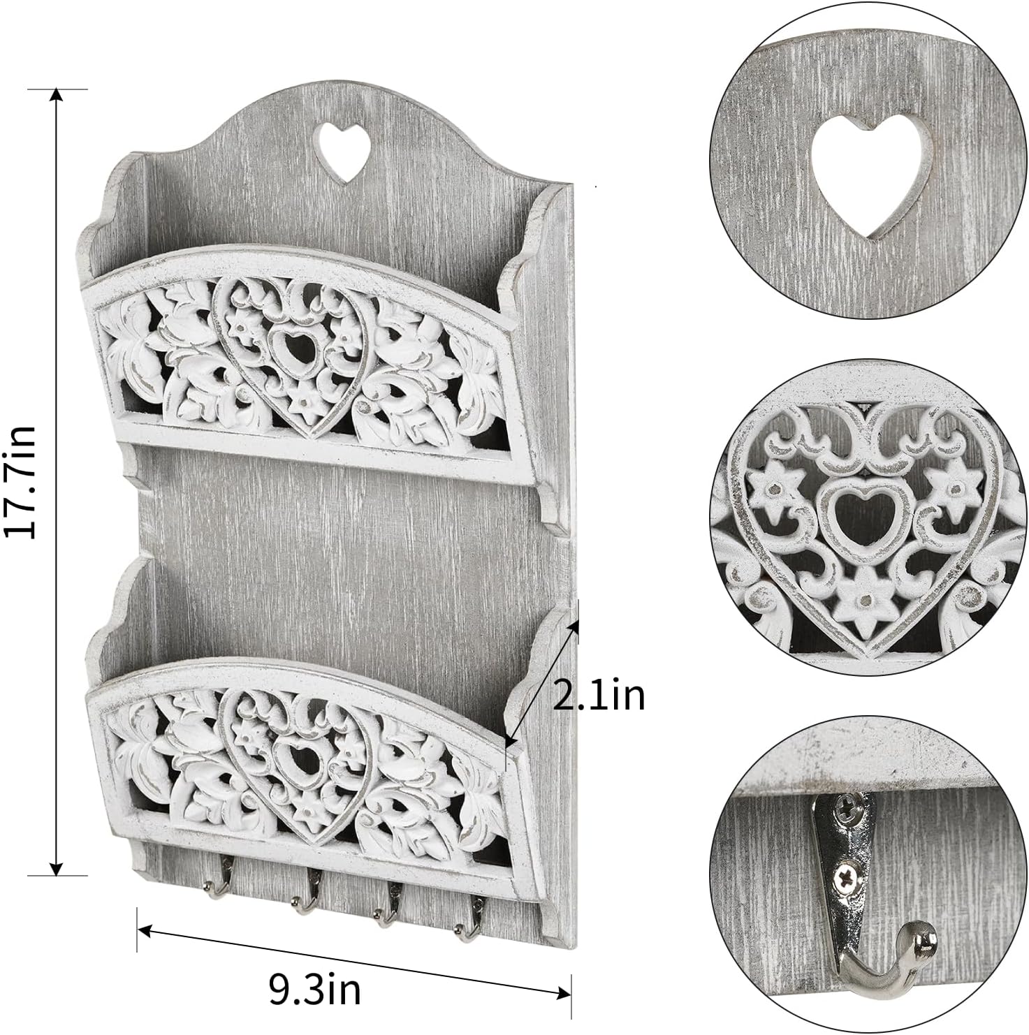 Wooden Hanging Organizer / Rustic