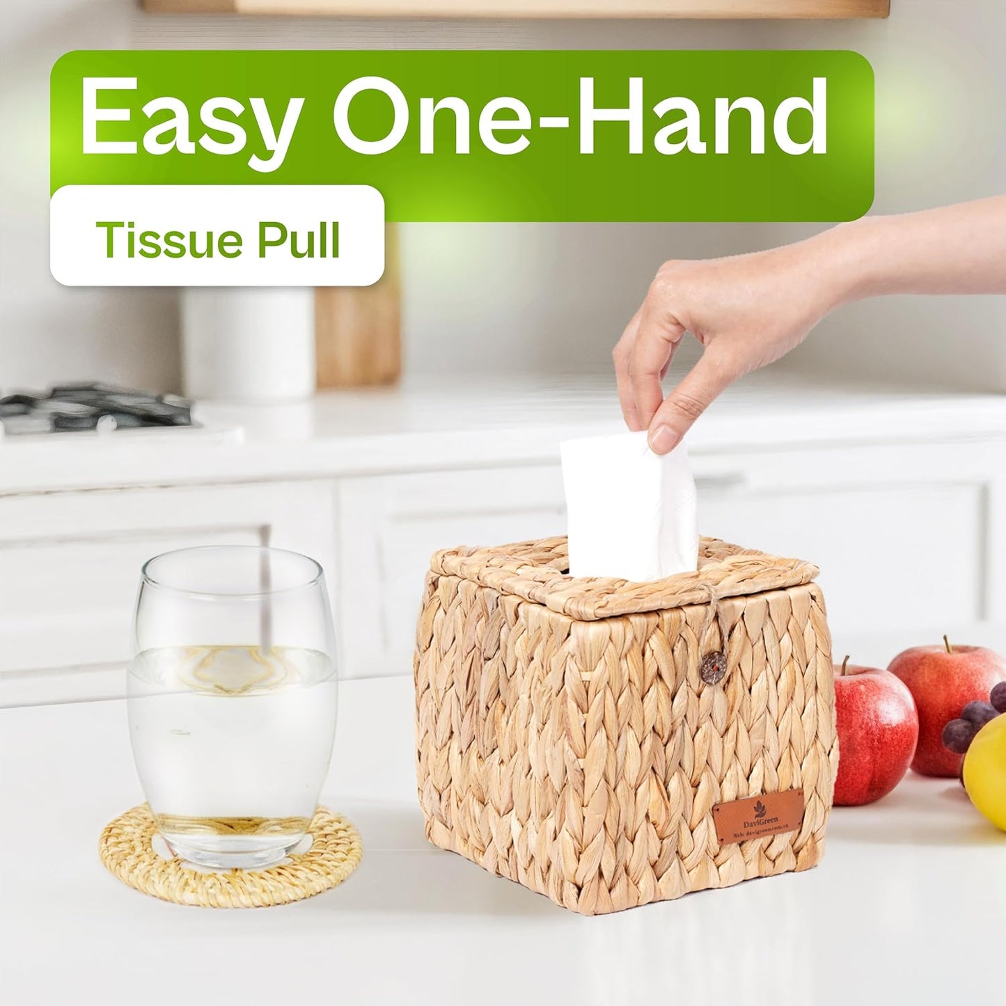 Tissue Box Cover Square / 5.9 In