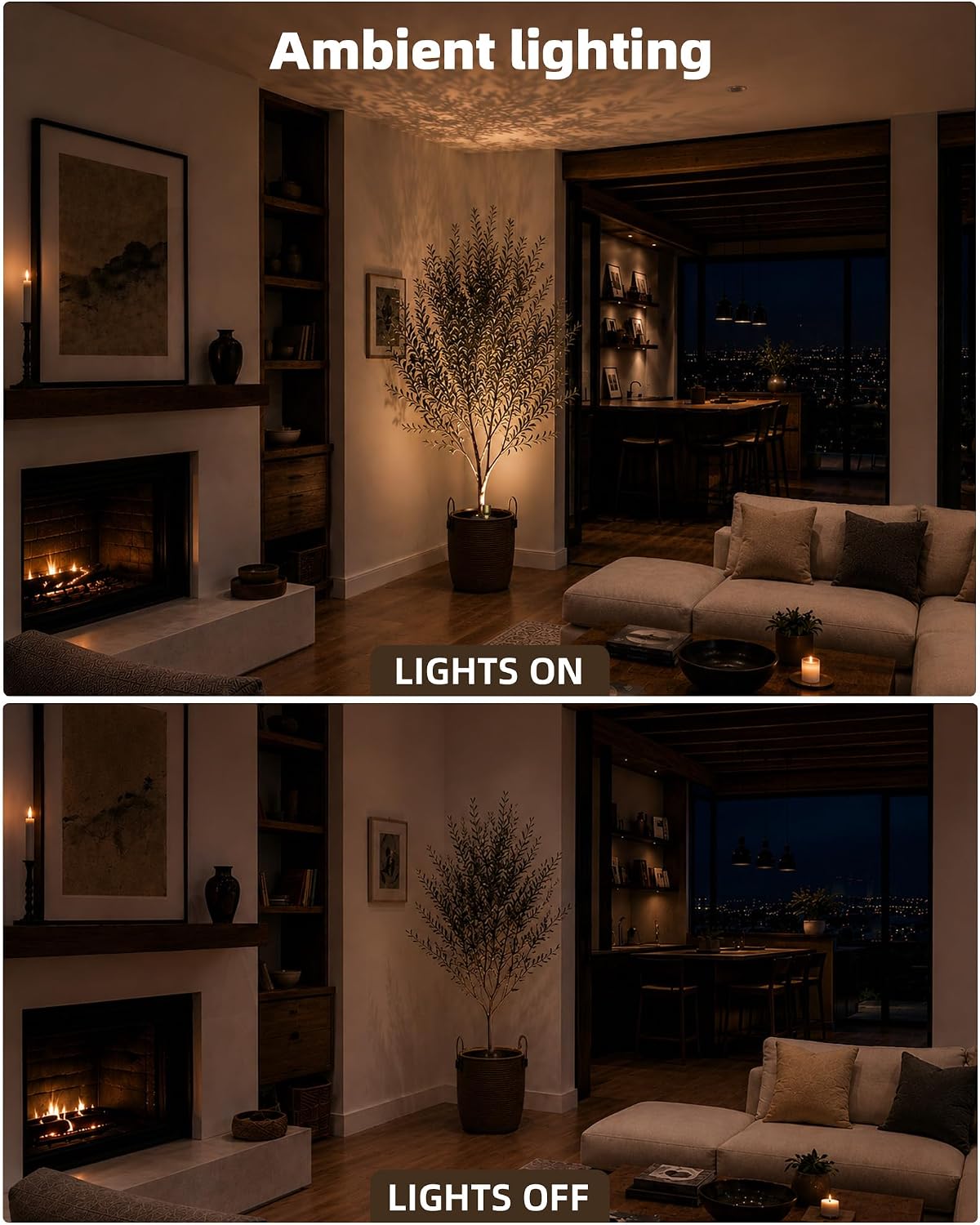 EZVALO 3-Pack Spotlight Indoor, Rechargeable Battery Picture Lights, Wireless Uplights with Remote, Dimmable, ⁠3 Color