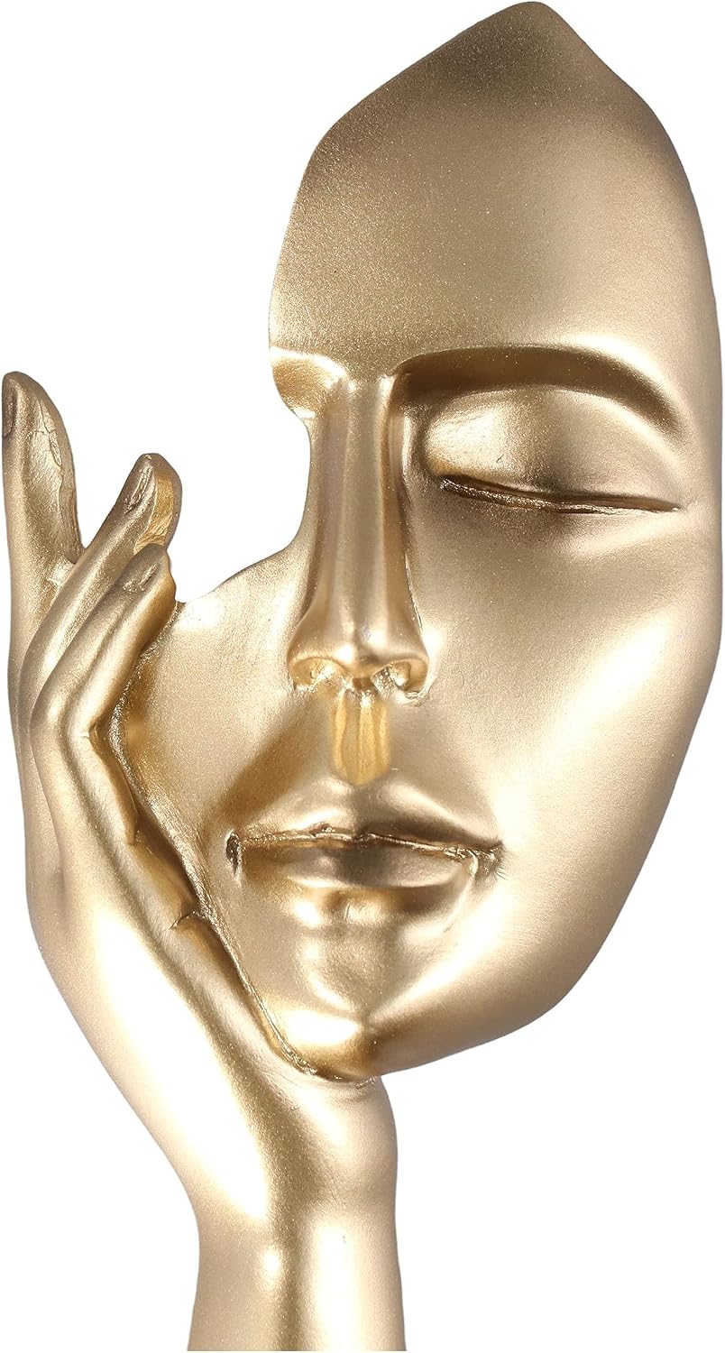 Thinker Statues Sculptures / Woman Face Statue Figurines