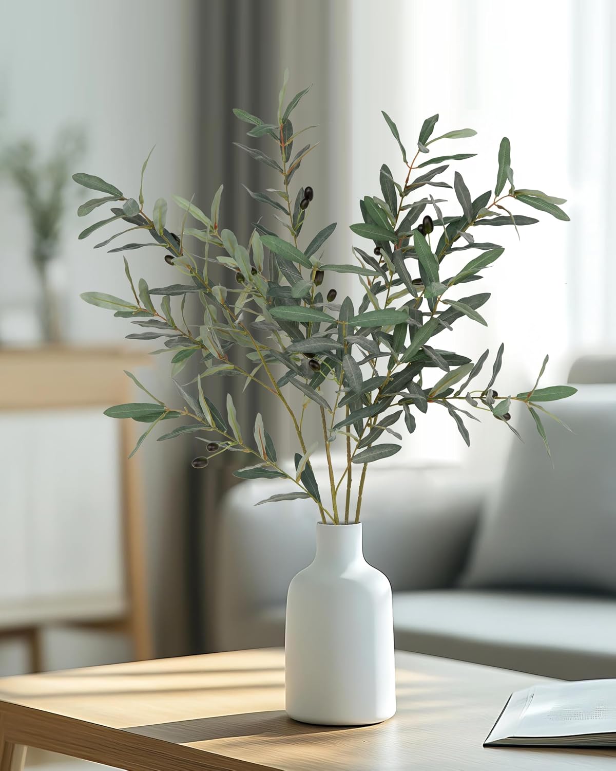 Artificial Olive Branches / 35 Inch / Set of 5