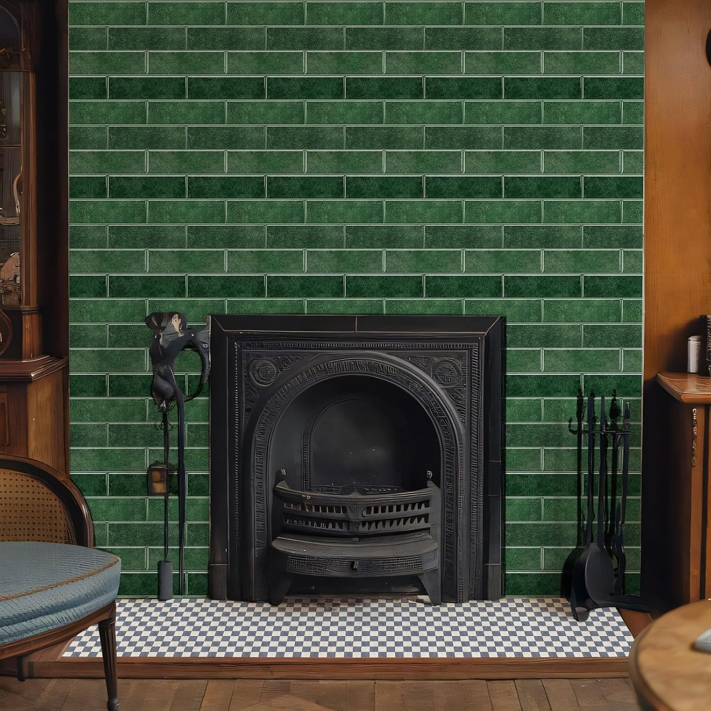 Self Adhesive Wall Tiles / 12*9.8 / Green