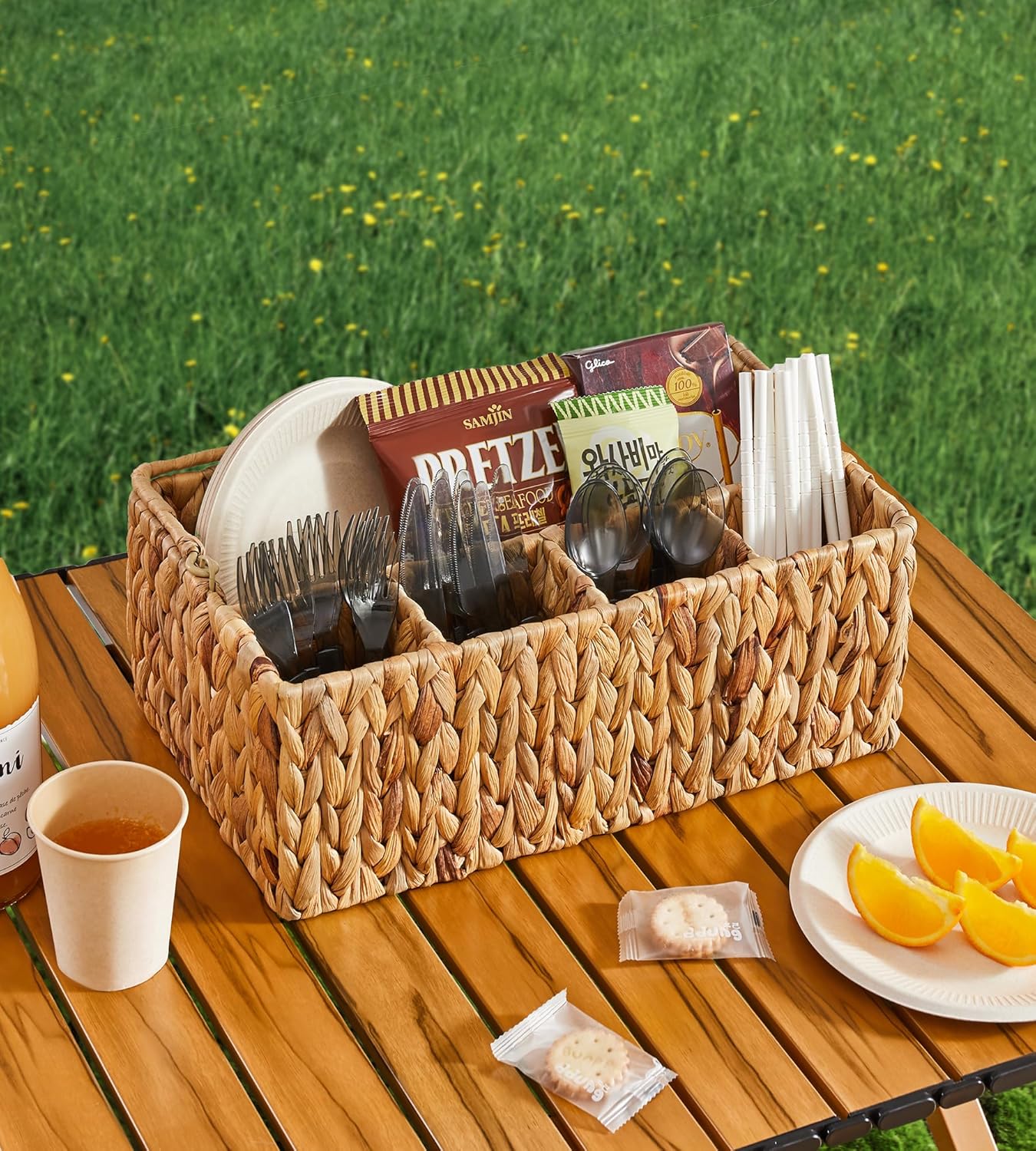 Utensil Basket / Cutlery Holder / Water Hyacinth