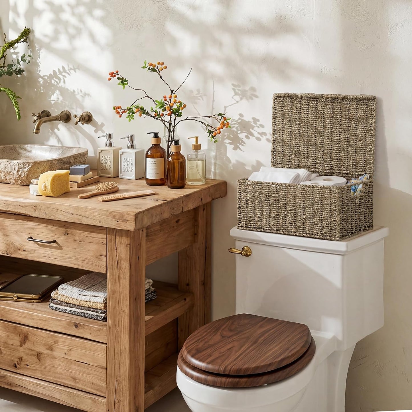 Seagrass Storage Baskets / Natural
