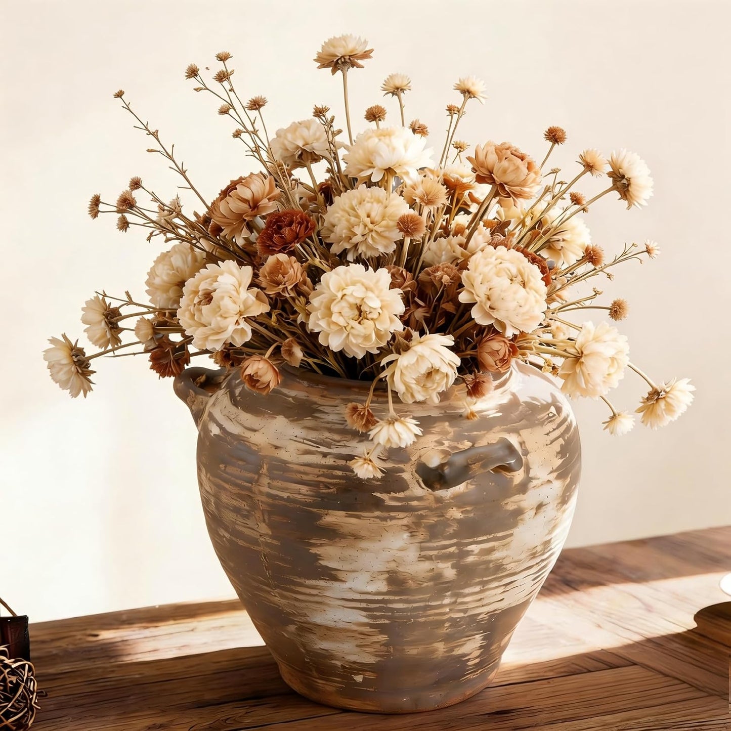 Large Ceramic Vase Rustic Farmhouse Vase / 7 Inch-retro / 7 Inch