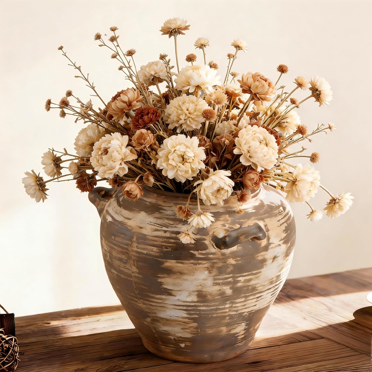 Large Ceramic Vase Rustic Farmhouse Vase / 7 Inch-retro / 7 Inch