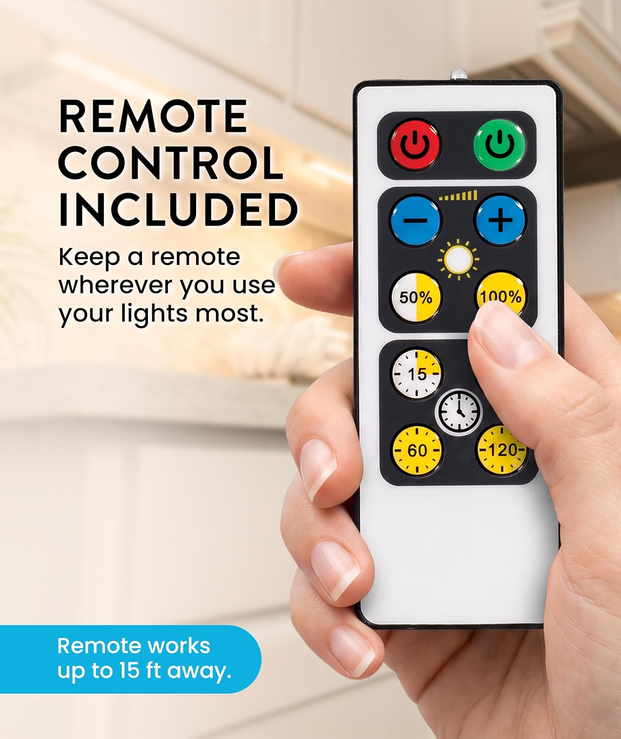 0.6" Ultra-Thin Wireless Under Cabinet Lights - 4 Pack, 8.5"L Battery-Operated LED Fixtures with 2 Remotes 3000K Warm