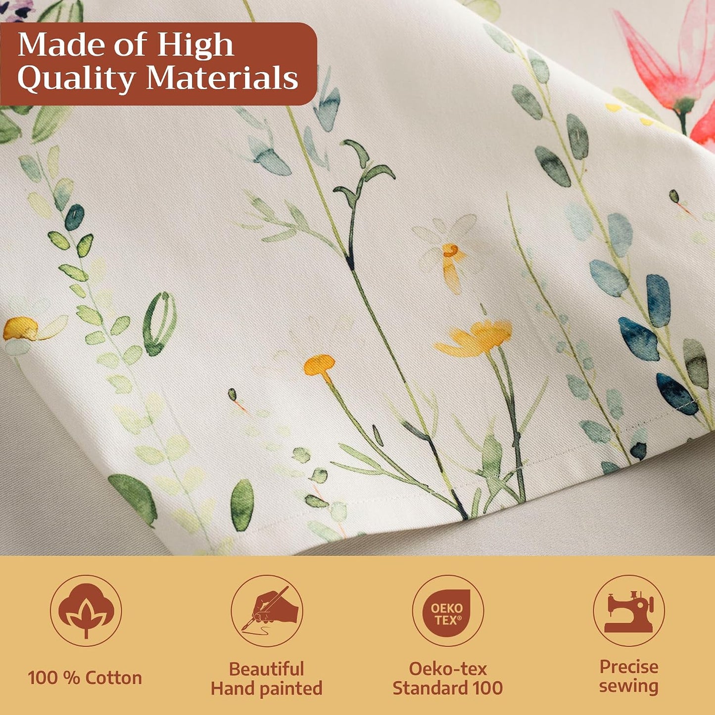 Maison d' Hermine Cloth Napkins Set of 4 Reusable 100% Cotton (20" x 20") | Everyday Square Napkins Cloth Washable