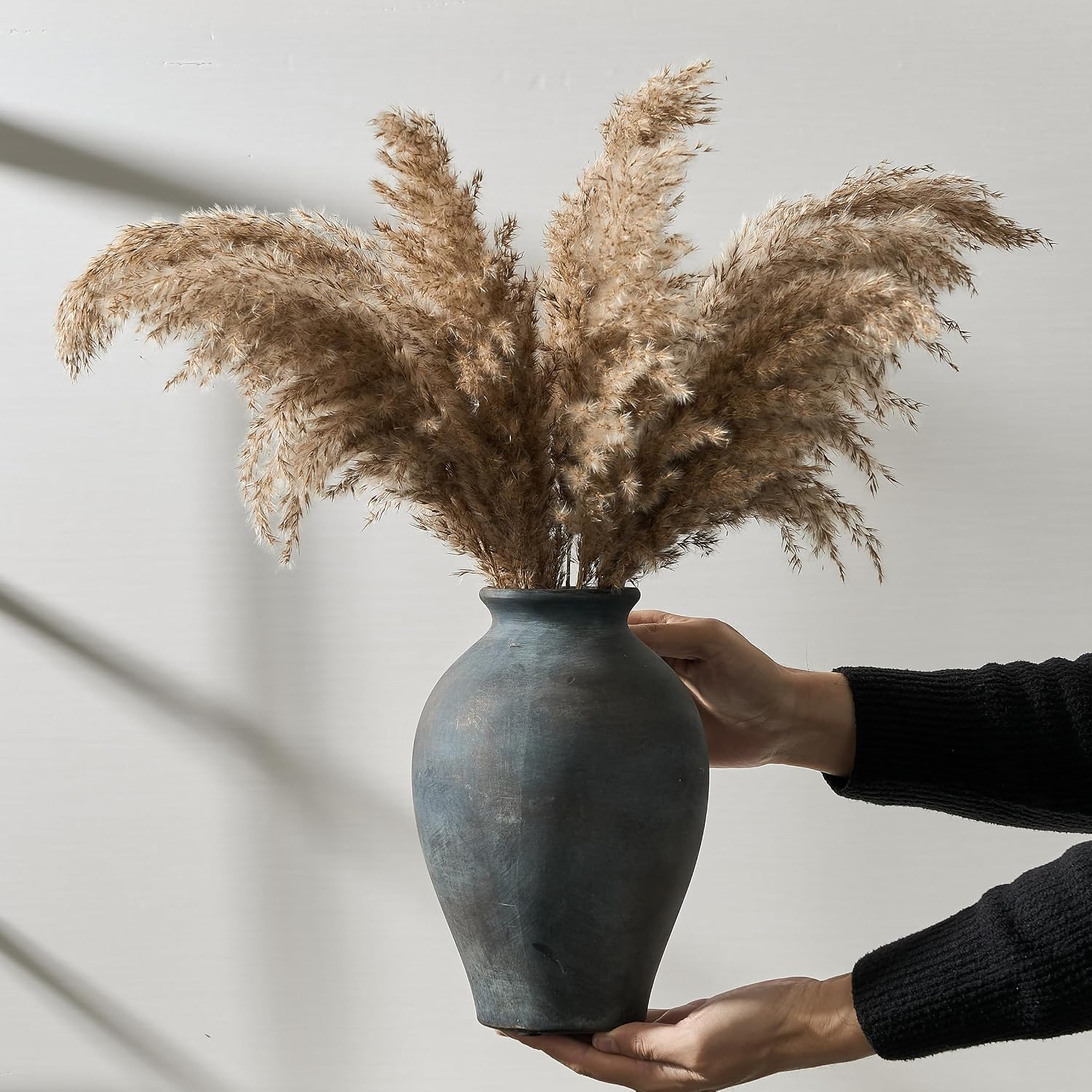Ceramic Vintage Flower Vase / 1009-bronze / 9 Inch