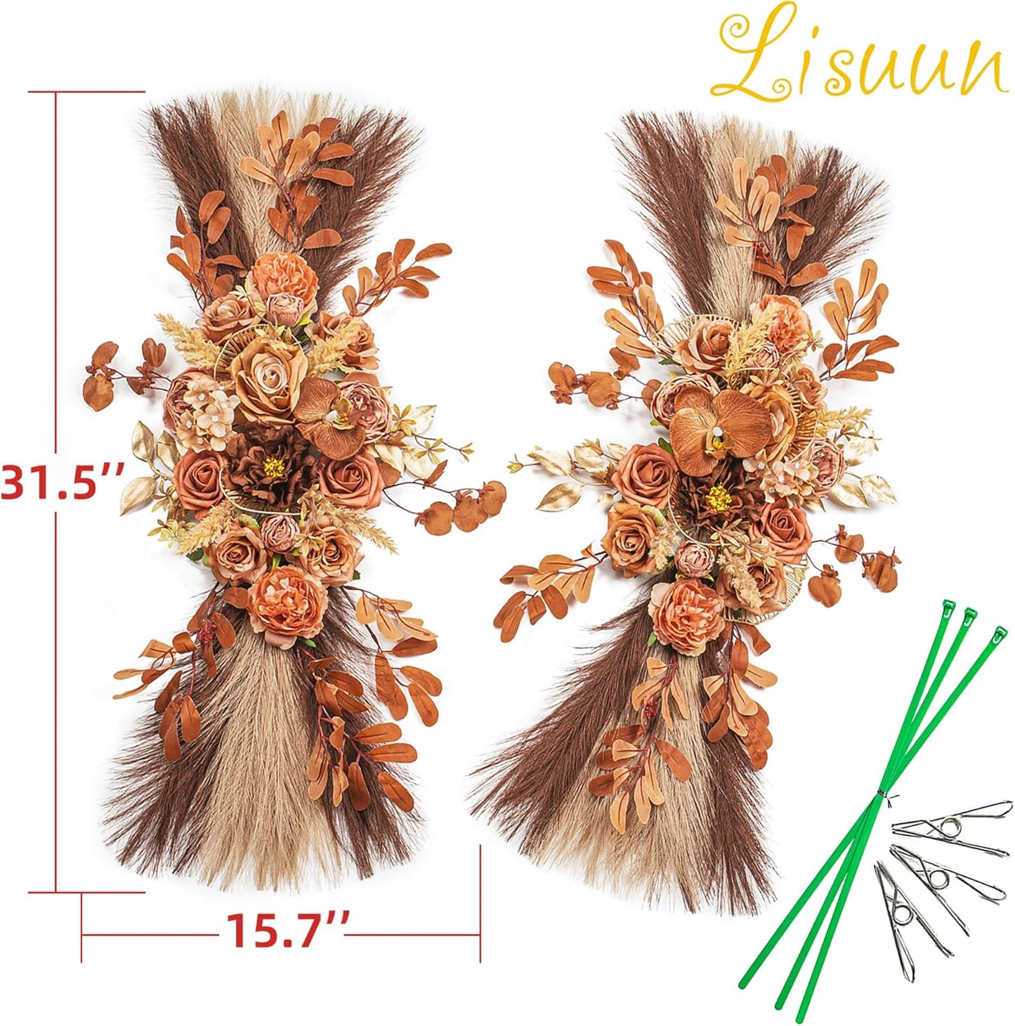 Artificial Flowers for Decoration / Light Coffee&dark Coffee